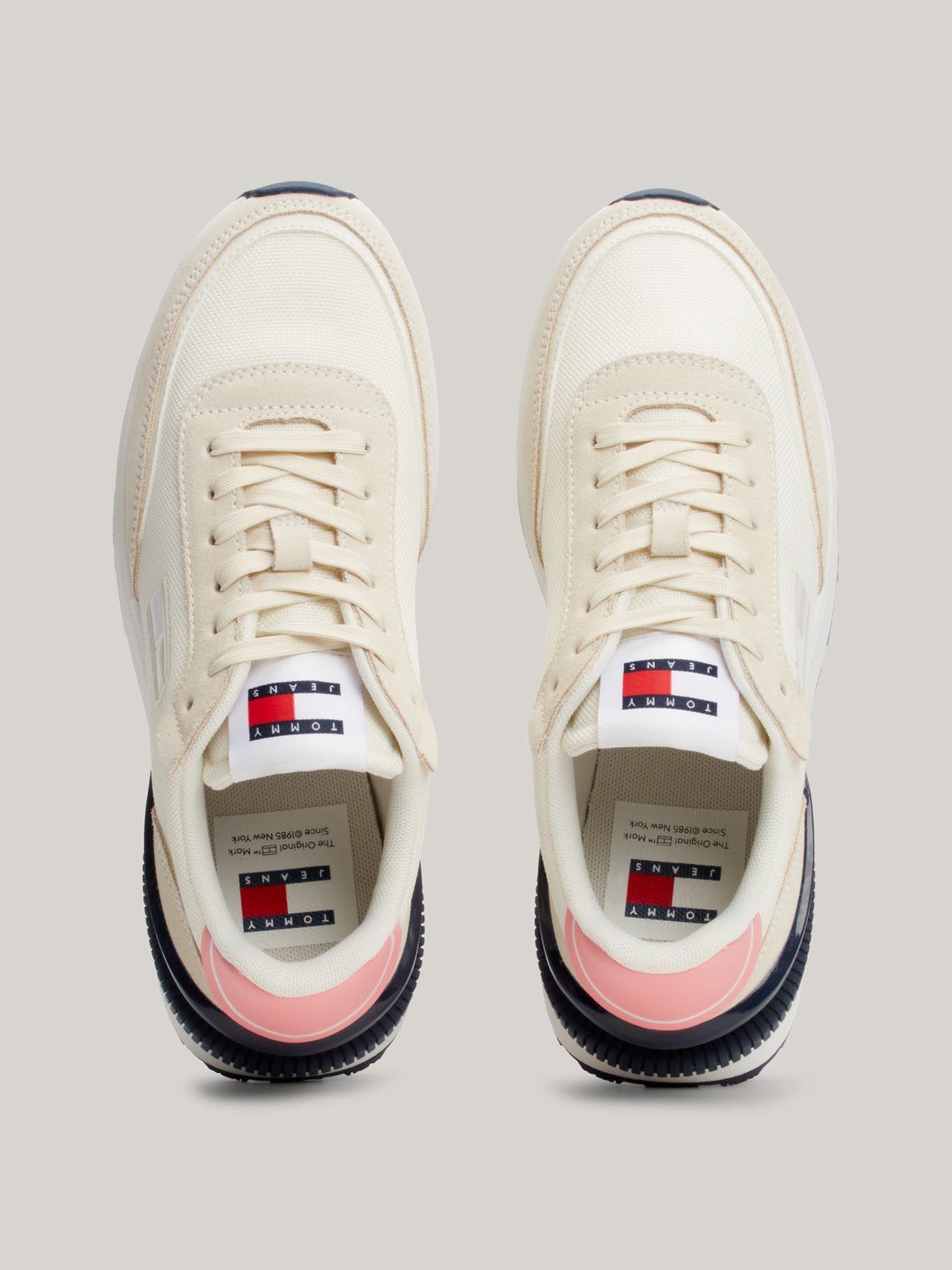 Zapatilla Running Suela Dentada Beige Tommy Hilfiger-2