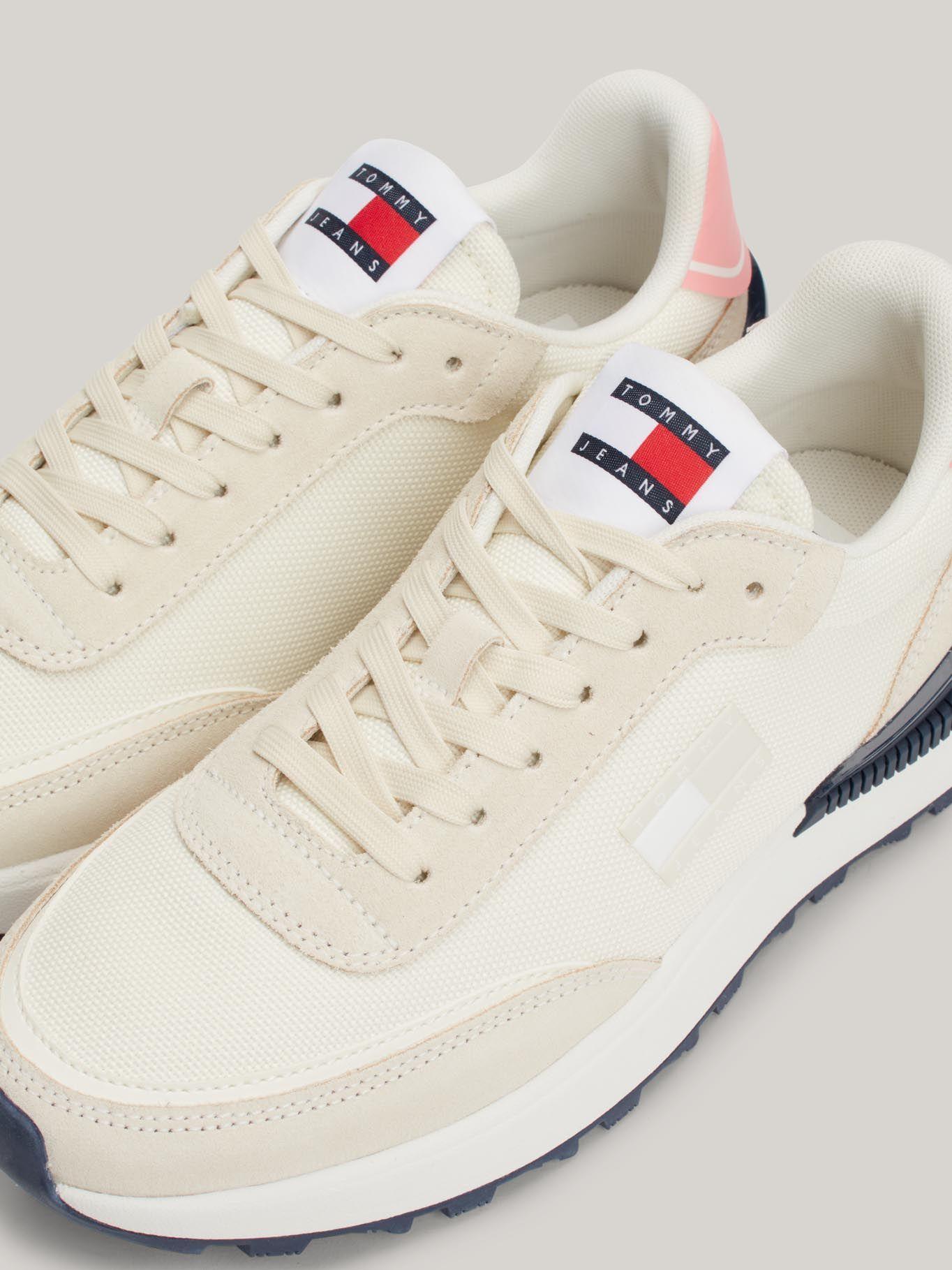 Zapatilla Running Suela Dentada Beige Tommy Hilfiger-4