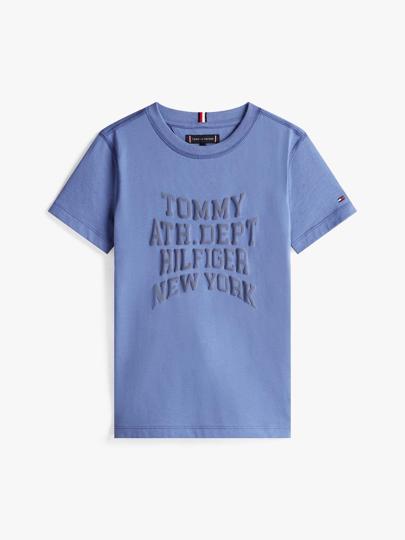 Polera Con Logo Varsity Celeste Tommy Hilfiger-4