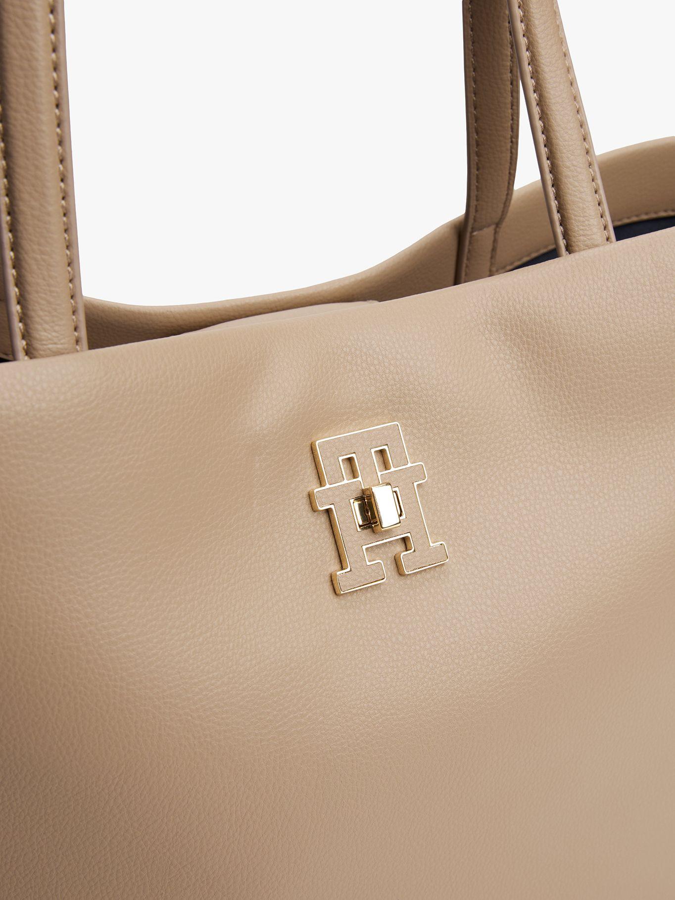 Tote Modern Monogram Logo Beige Tommy Hilfiger-4