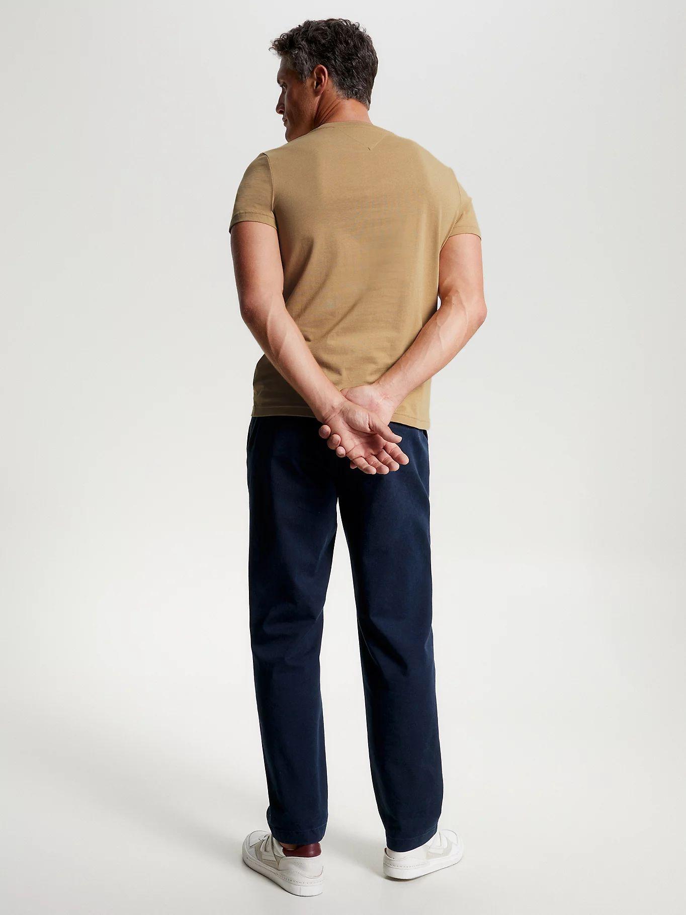 Polera  Logo Slim Fit Café RBL Tommy Hilfiger-3