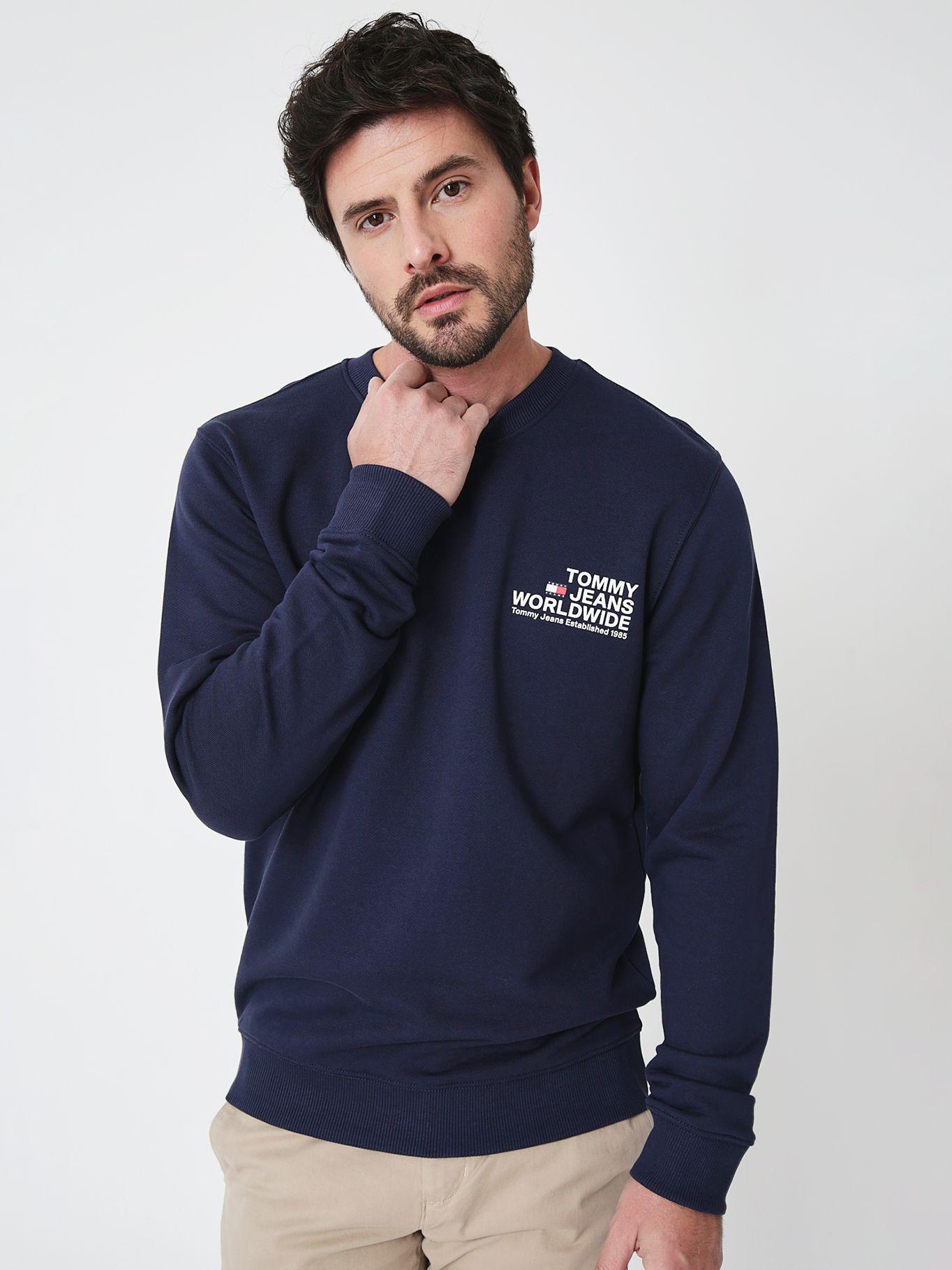 Polerón Entry Graphic Logo Azul Tommy Hilfiger-0