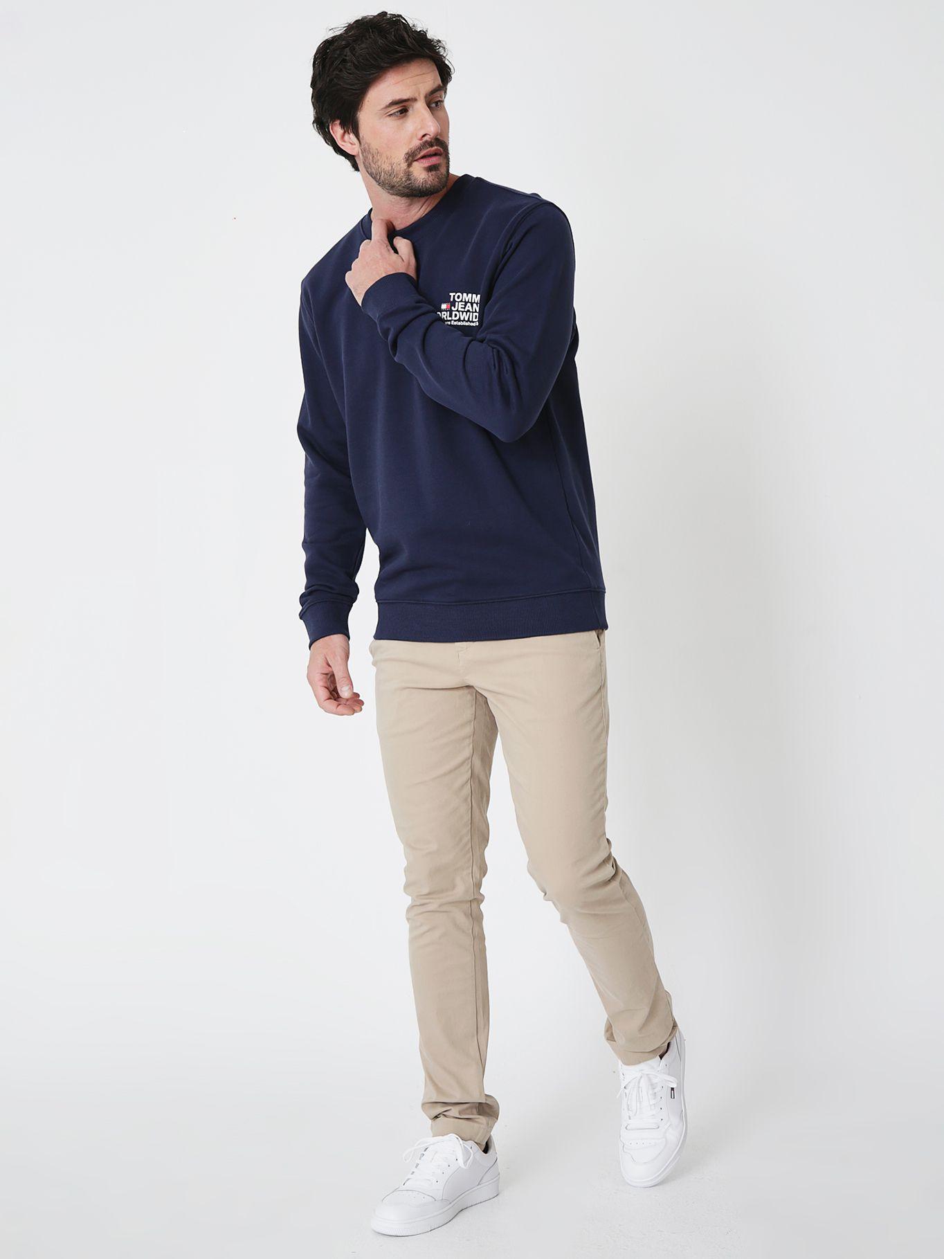 Polerón Entry Graphic Logo Azul Tommy Hilfiger-2