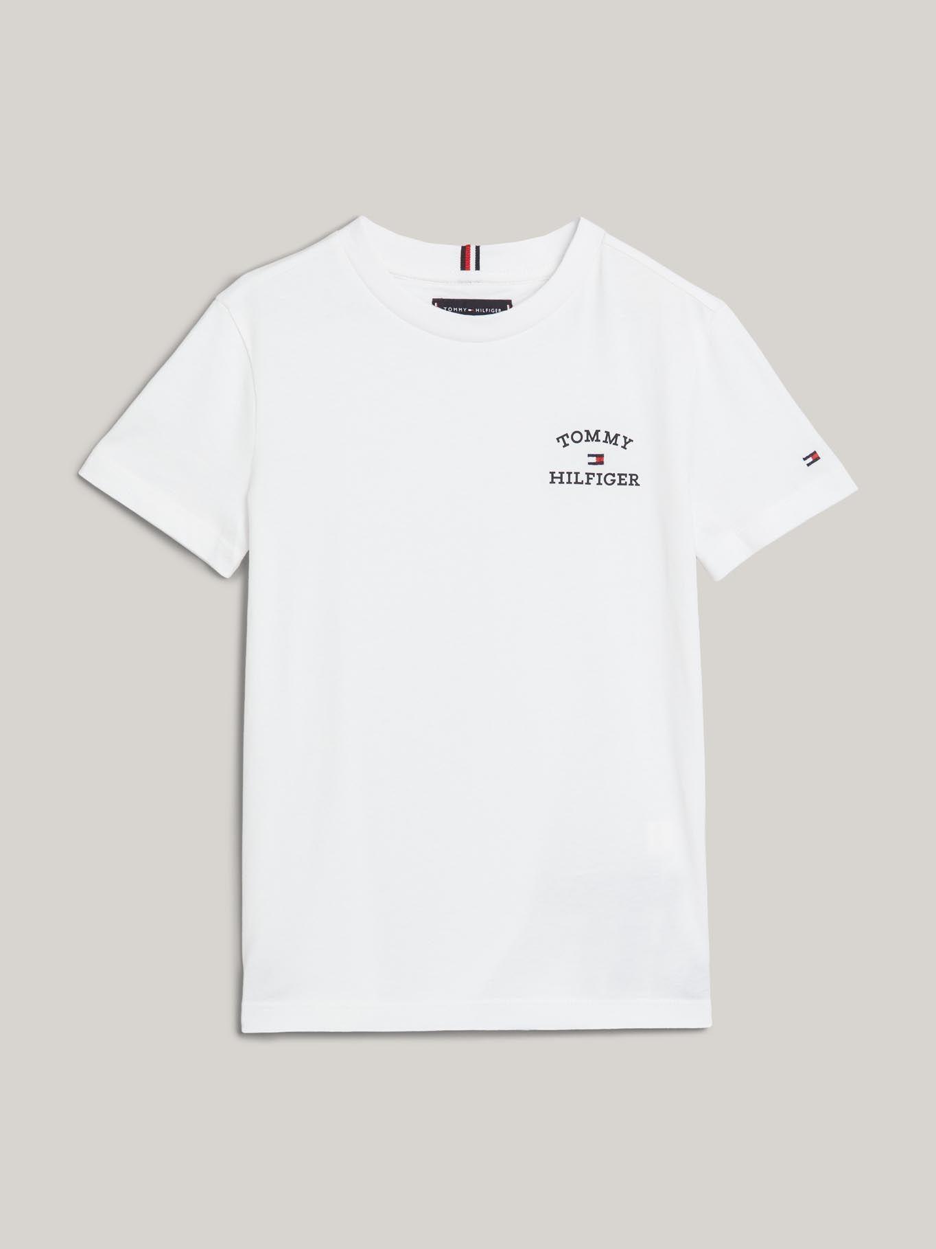 Polera C-Neck Con Logo Blanco Tommy Hilfiger-4