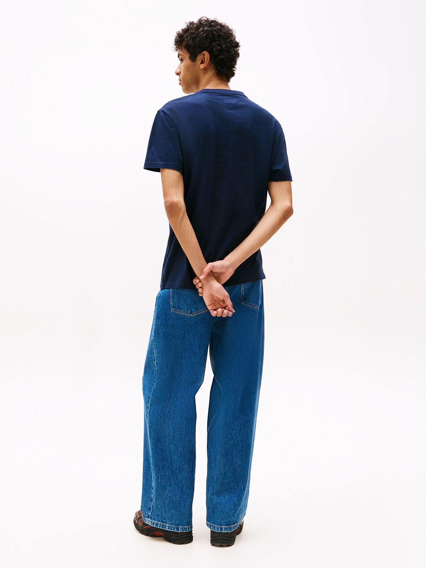 Polera Con Logos Lineal Azul Tommy Jeans-2