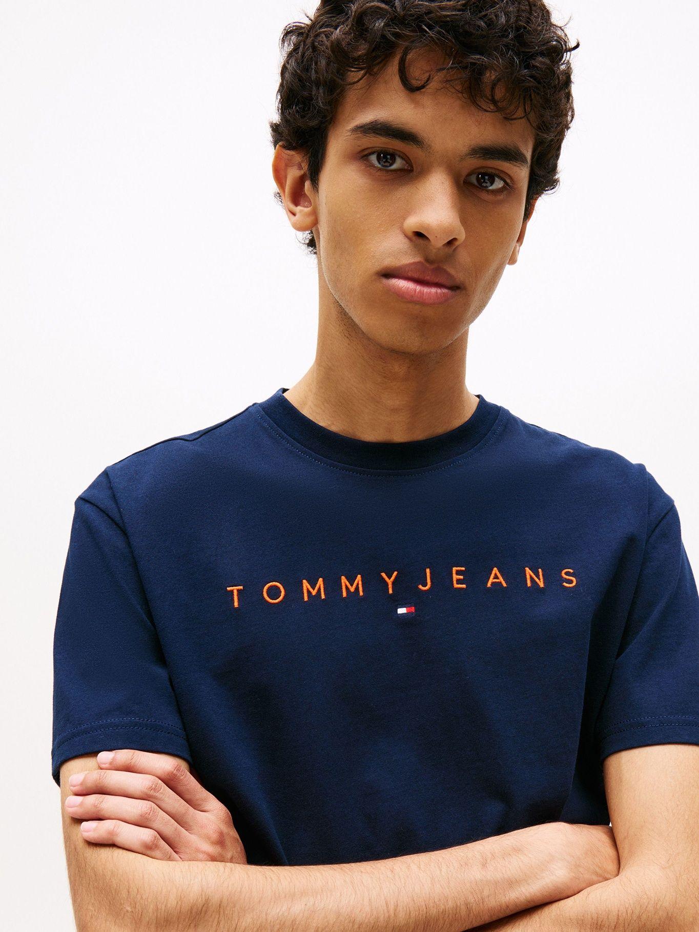 Polera Con Logos Lineal Azul Tommy Jeans-3