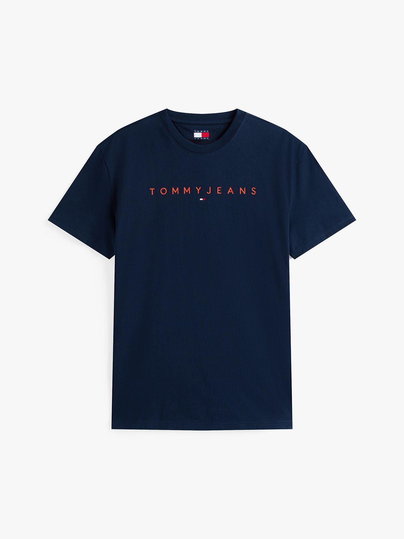 Polera Con Logos Lineal Azul Tommy Jeans-4