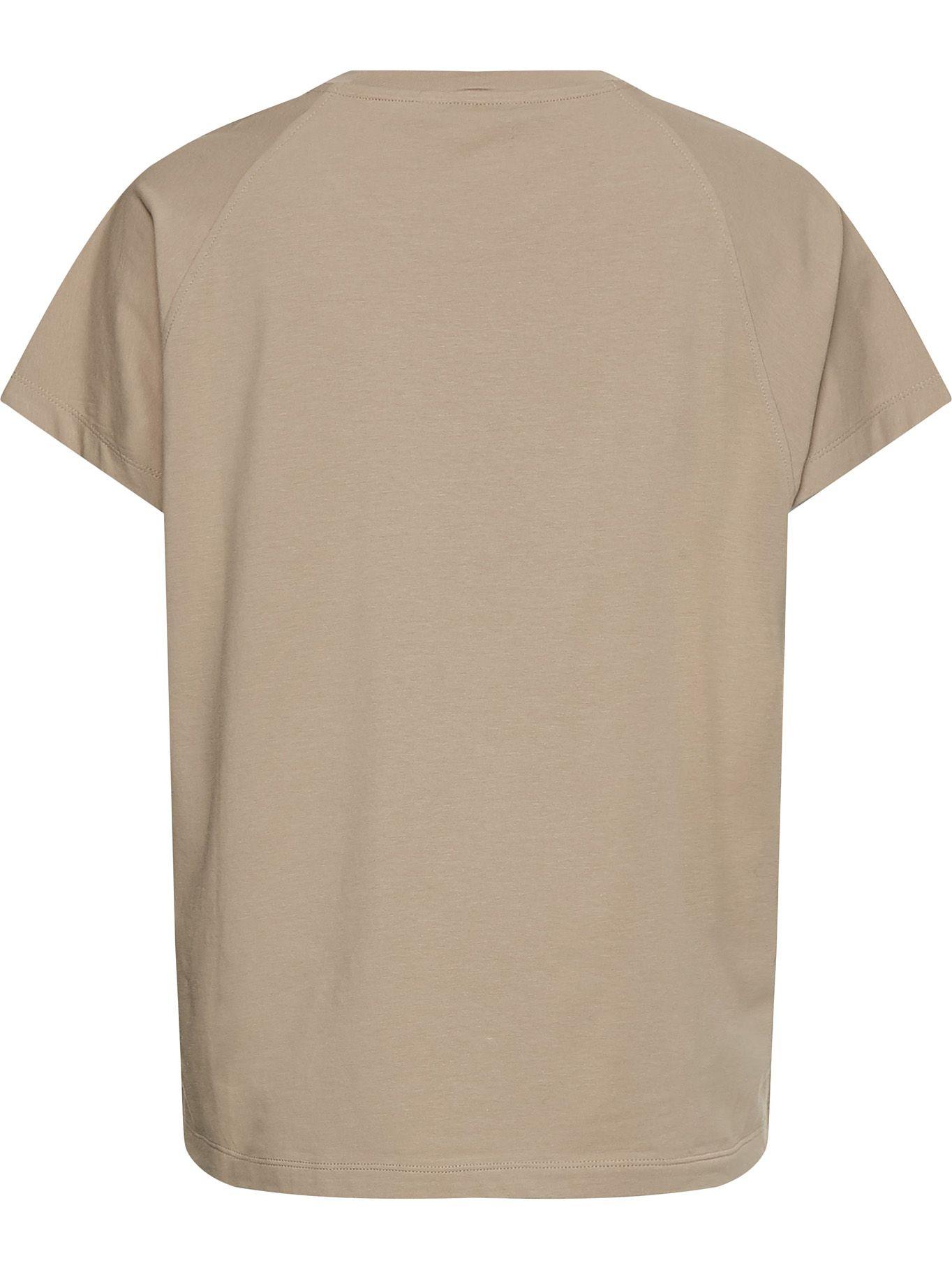 Polera Relaxed Arched Logo Beige Tommy Hilfiger-1
