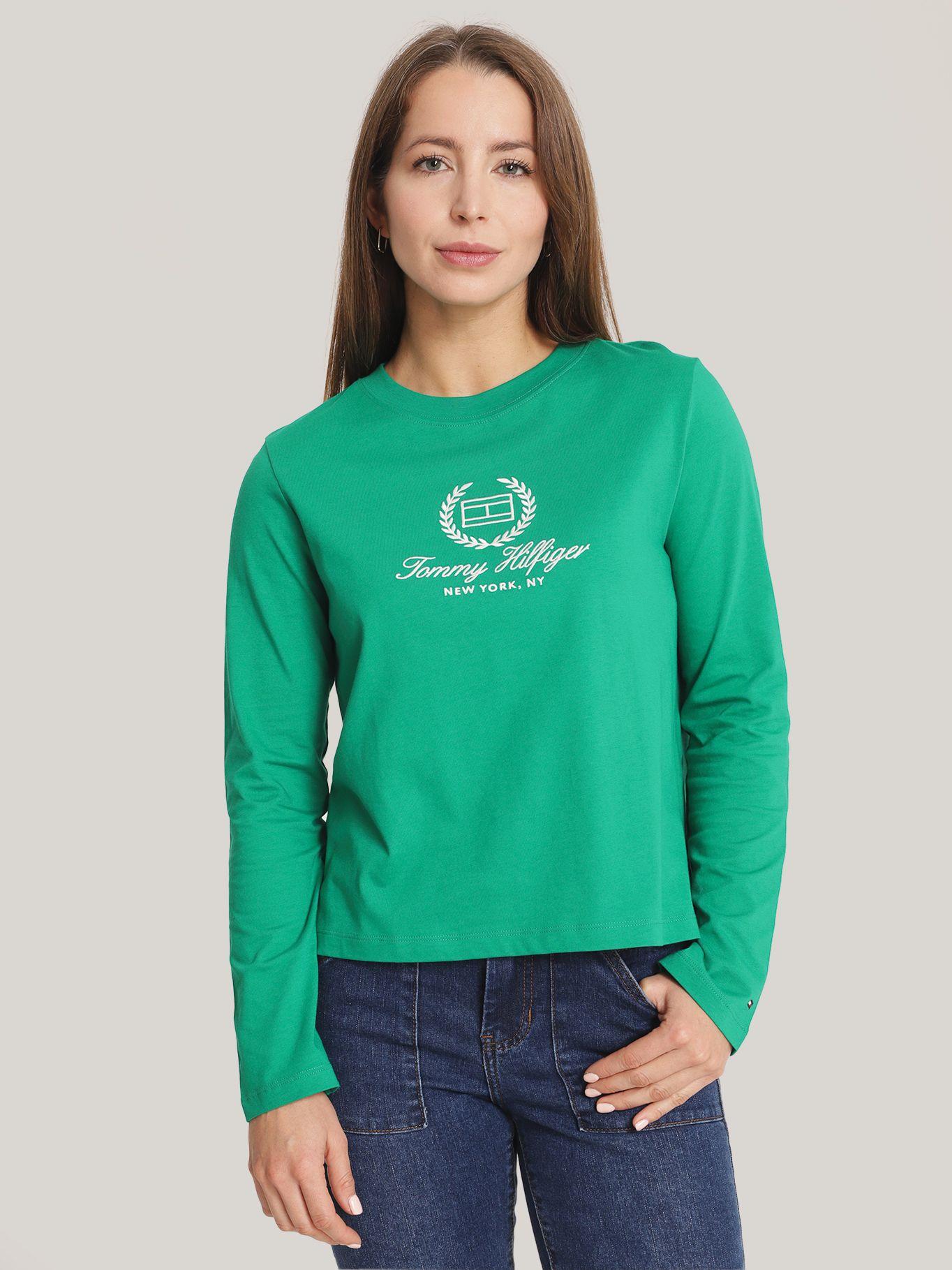 Polera Flag Logo Regular Fit Verde Tommy Hilfiger-0