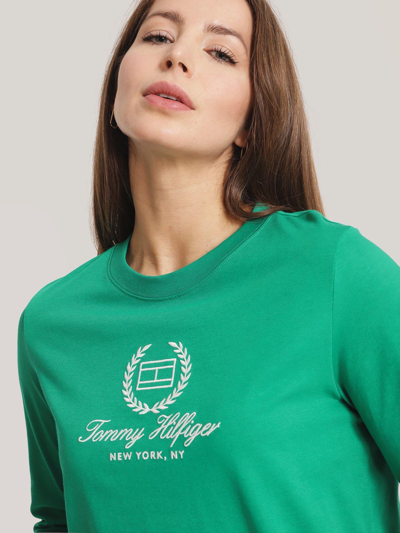 Polera Flag Logo Regular Fit Verde Tommy Hilfiger-3