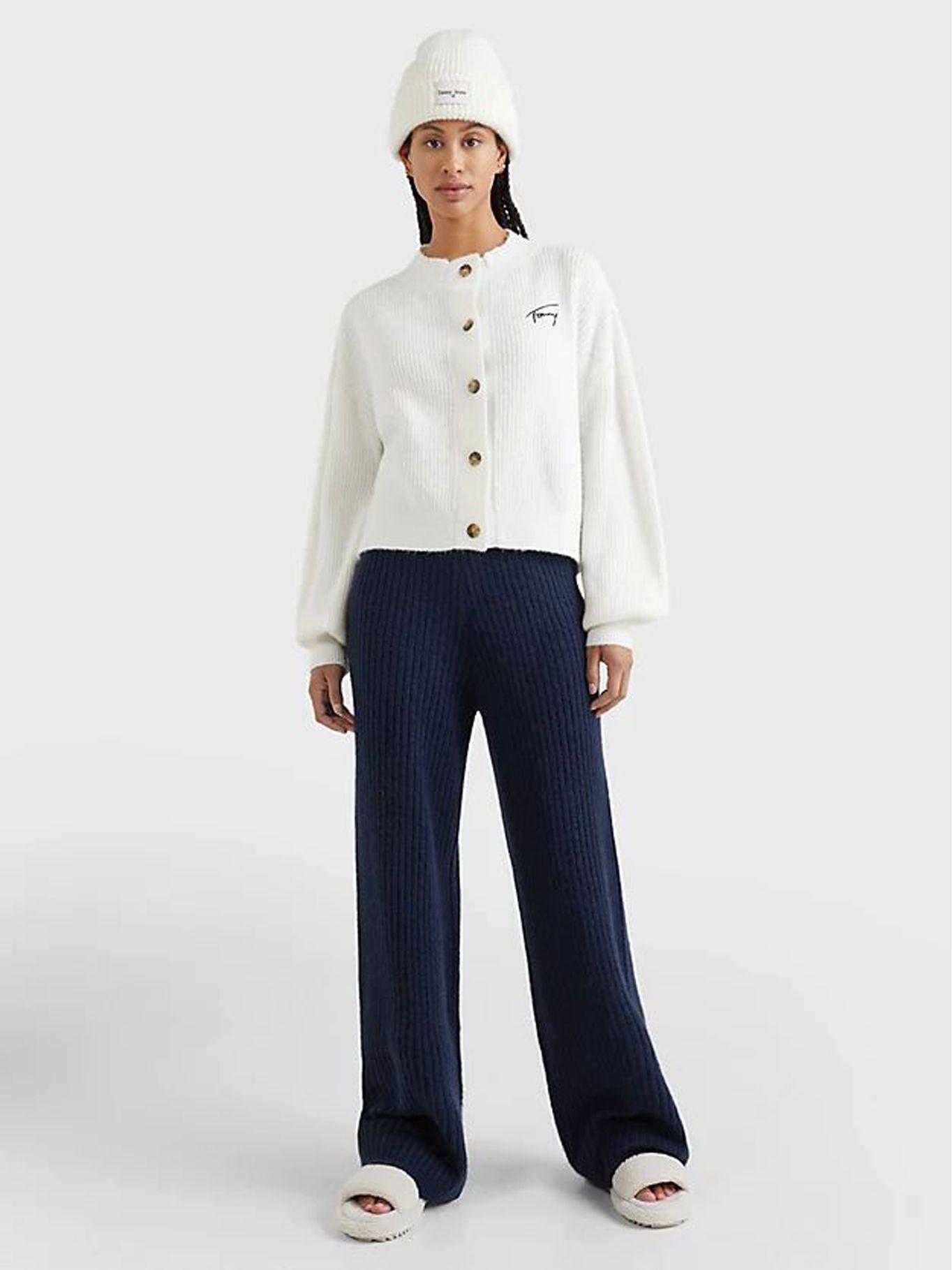 Cárdigan Con Logo Signature Blanco Tommy Jeans-1