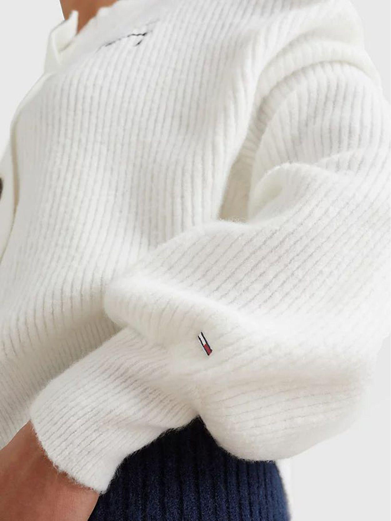 Cárdigan Con Logo Signature Blanco Tommy Jeans-3