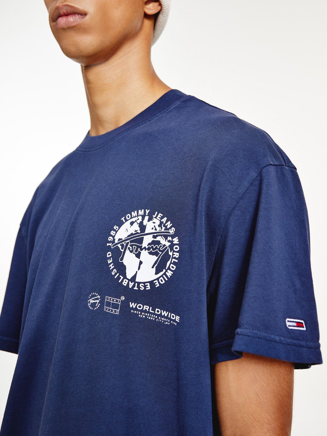 Polera Circle Abstract Azul Tommy Jeans F2-2