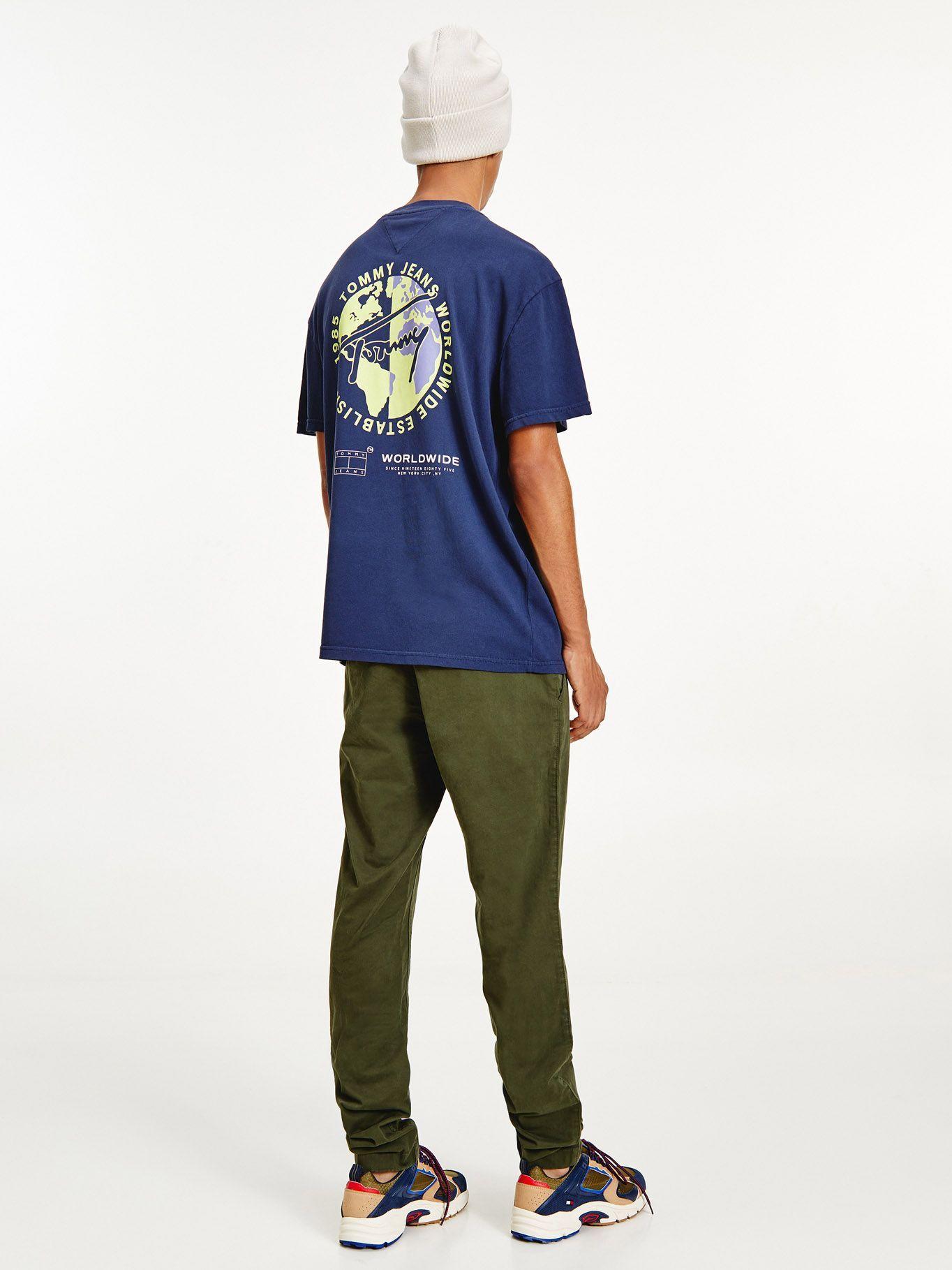 Polera Circle Abstract Azul Tommy Jeans F2-1