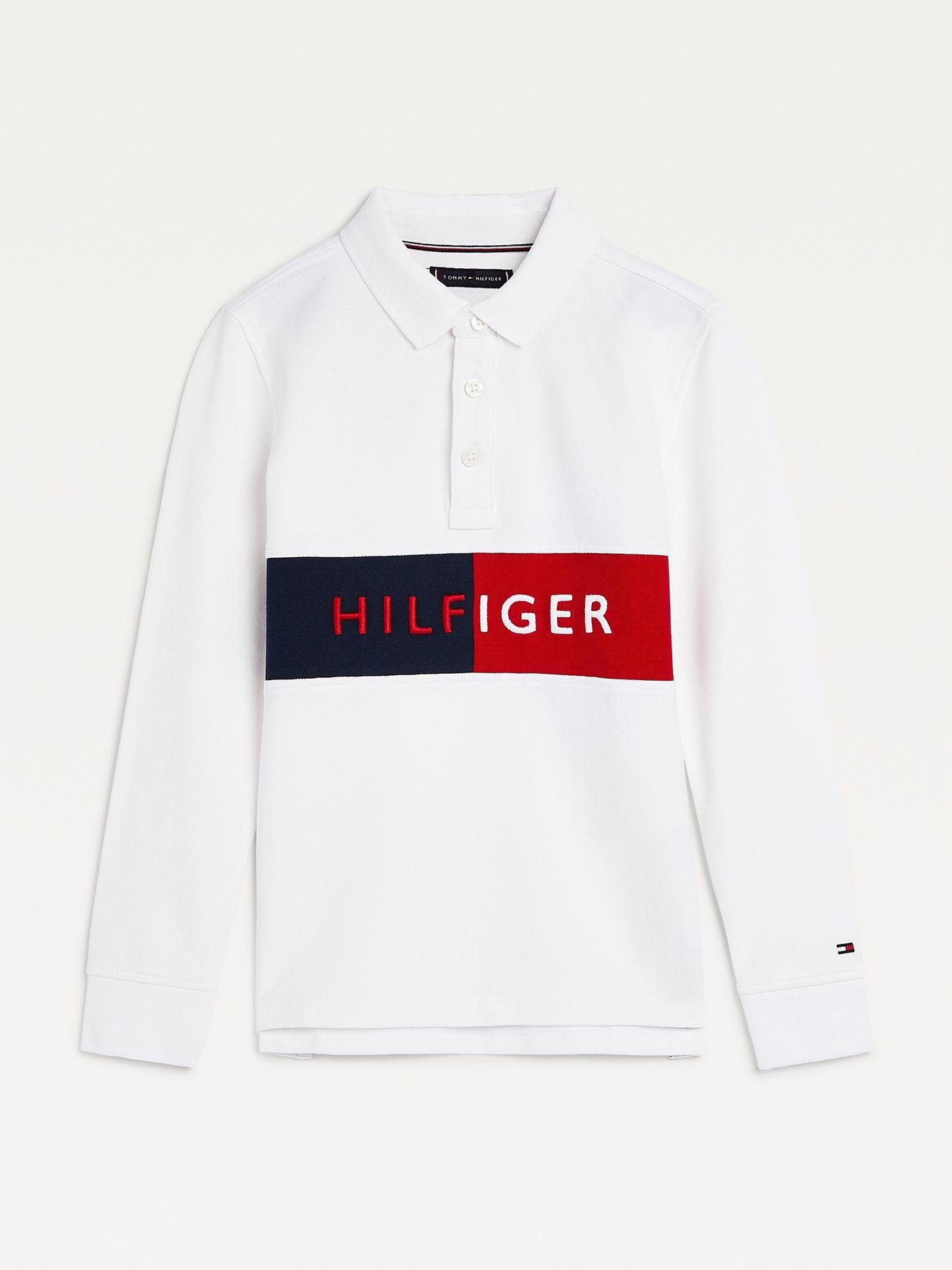 Polo Rib Insert Blanco Tommy Hilfiger F2-0