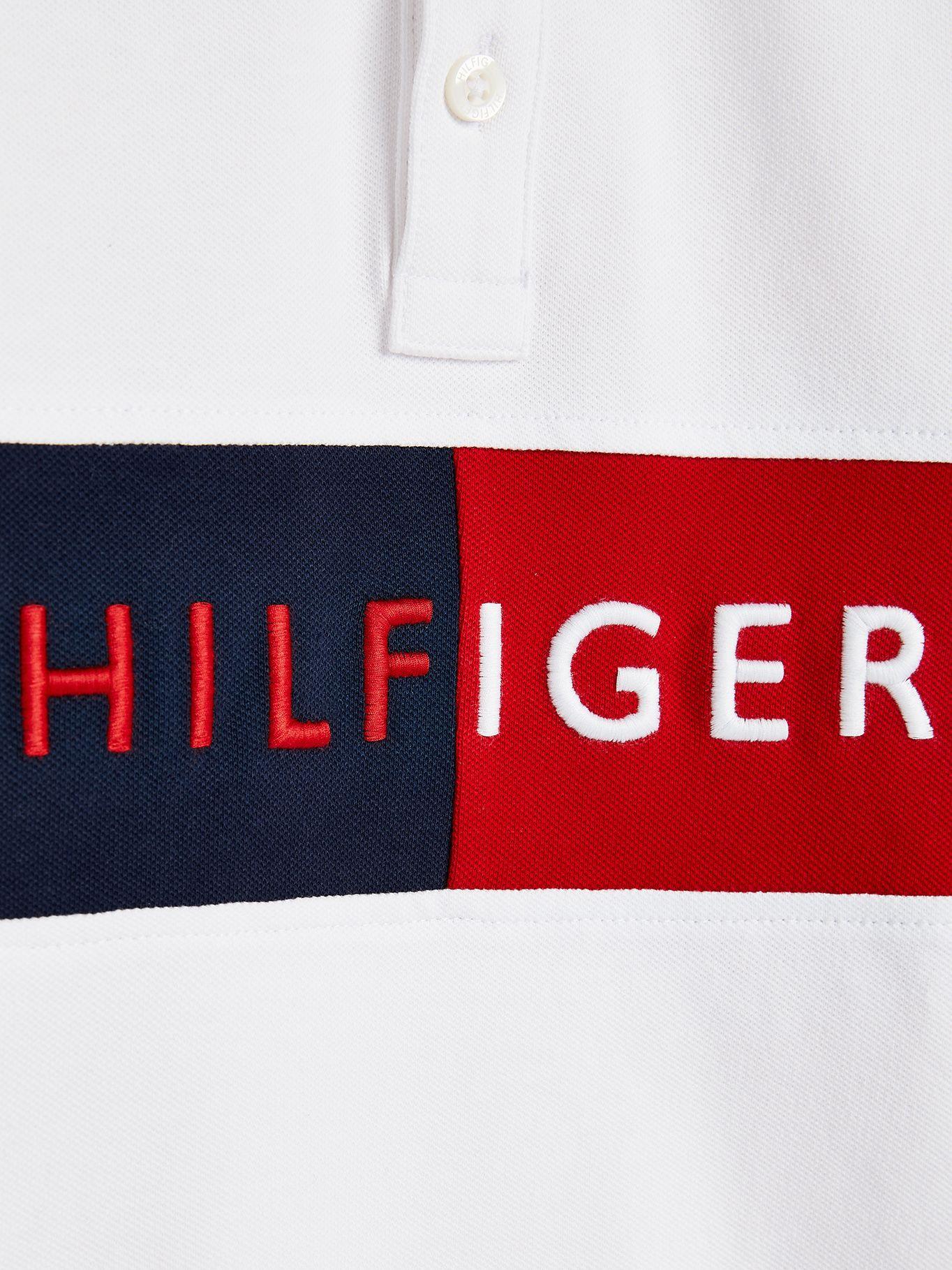 Polo Rib Insert Blanco Tommy Hilfiger F2-2