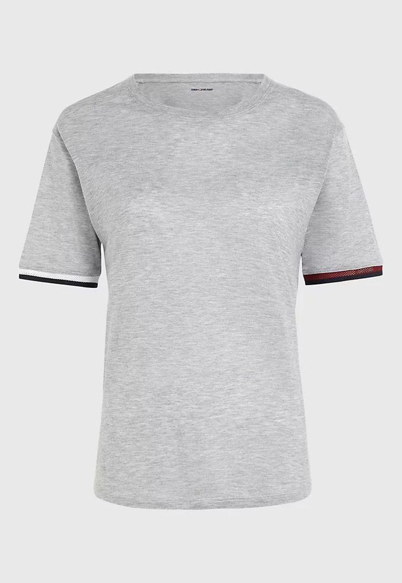 Polera Sport Con Detalles Gris Tommy Hilfiger-4