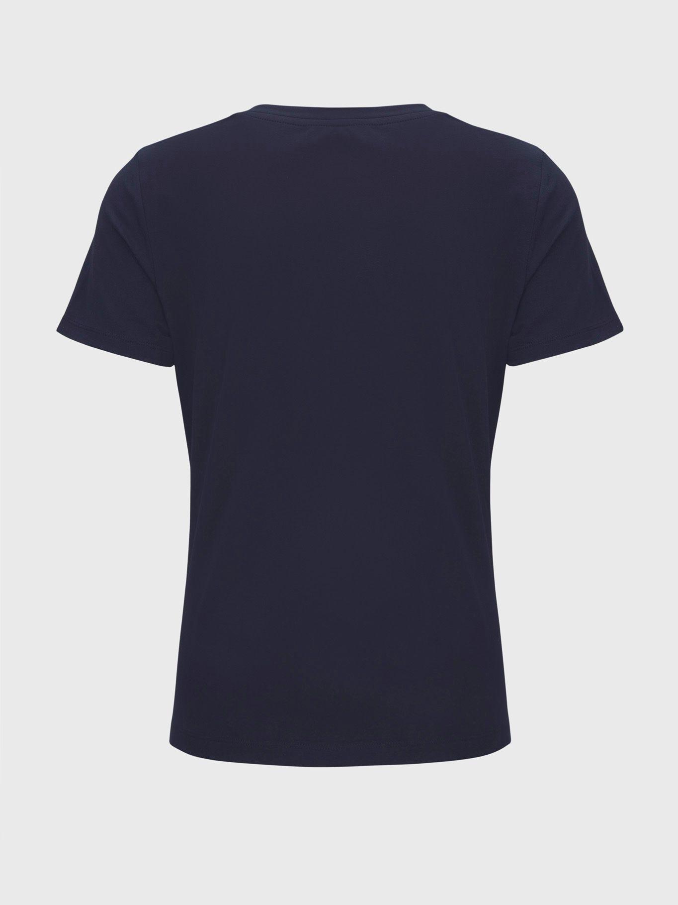 Polera Logo Flag Azul Tommy Hilfiger MY2-1