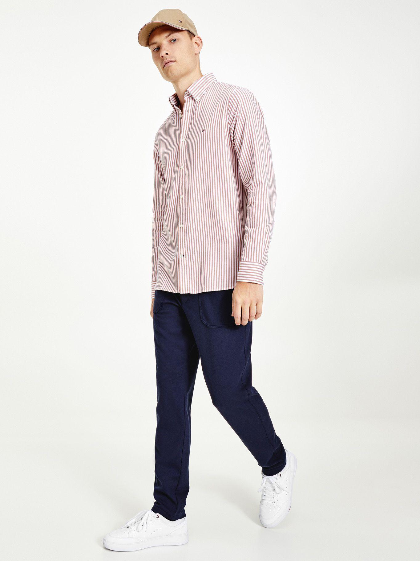 Camisa Classics A Rayas Rojo Tommy Hilfiger A2-0