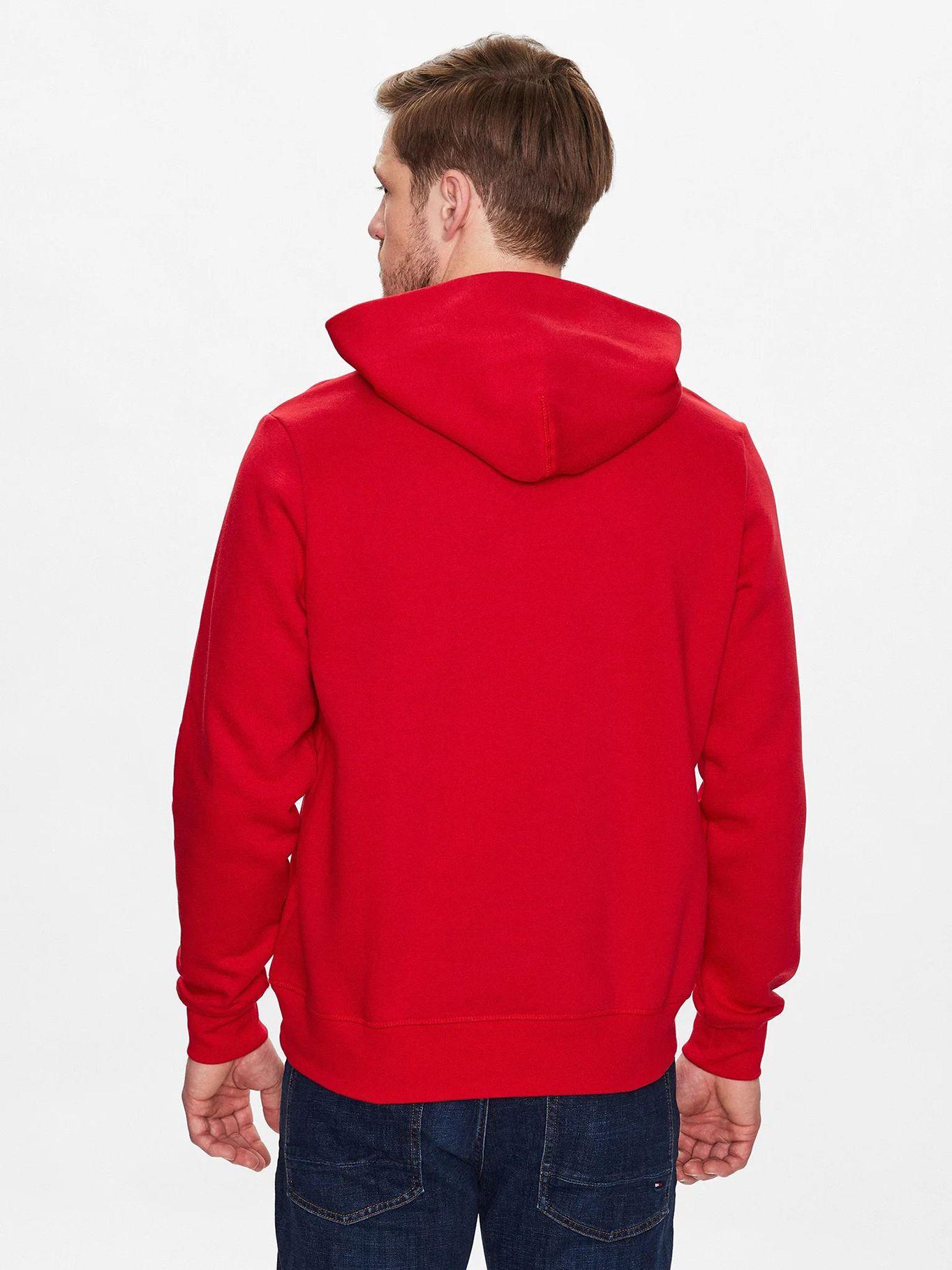 Polerón Hombre Curve Logo Rojo Tommy Hilfiger-2