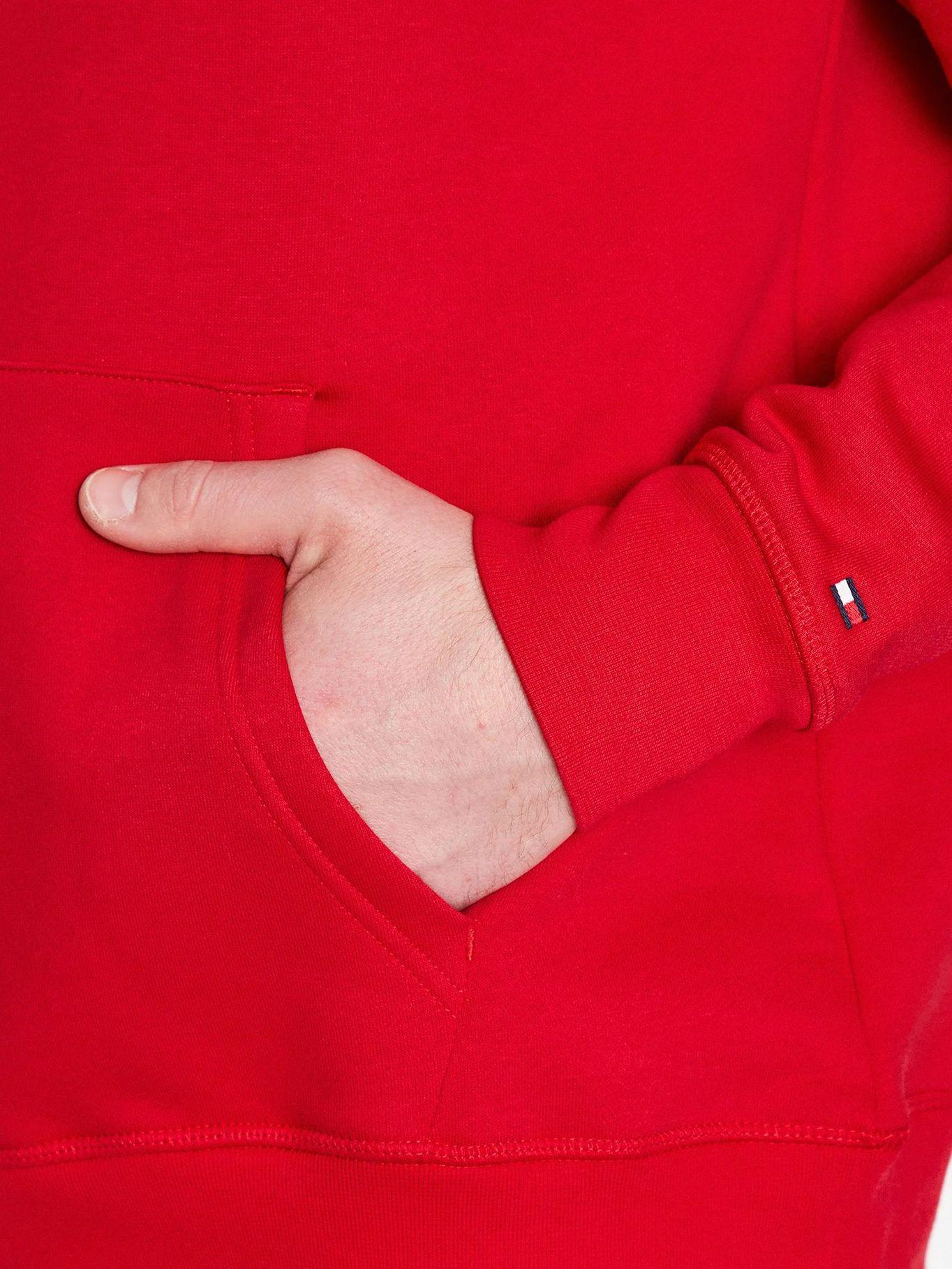 Polerón Hombre Curve Logo Rojo Tommy Hilfiger-4