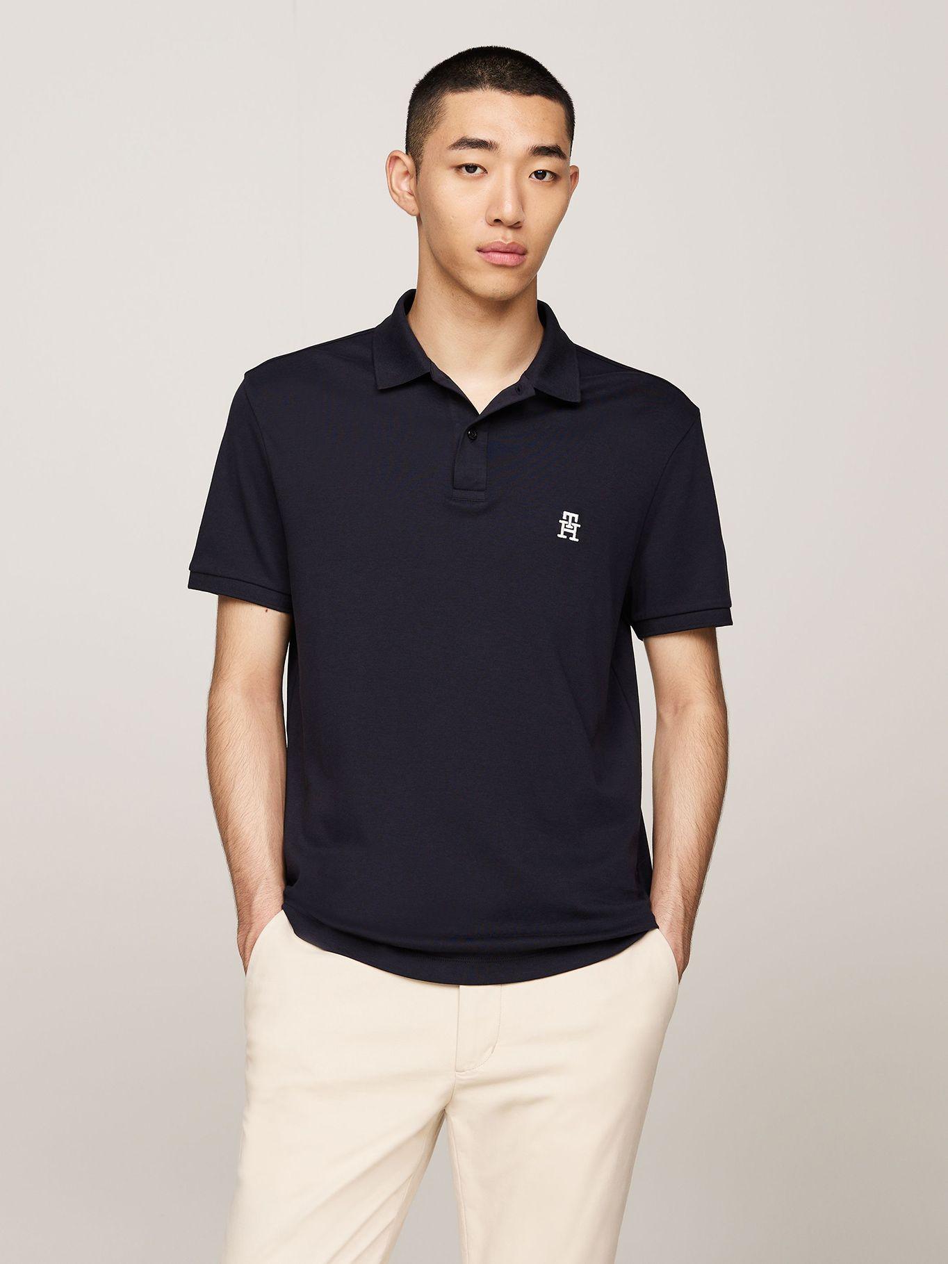 Polo Interlock Monogram Azul Tommy Hilfiger-0