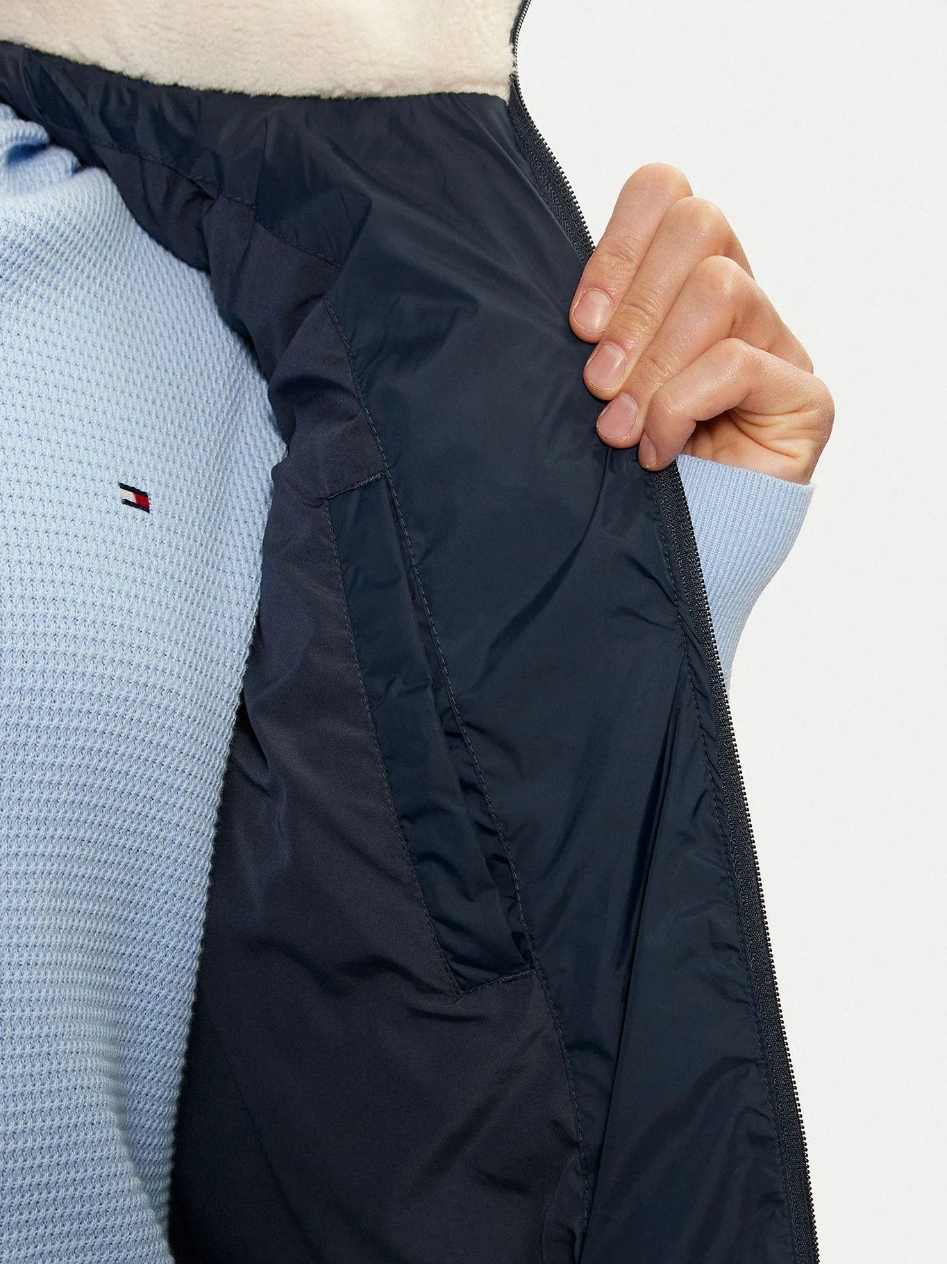 Parka Vest Acolchada Cuello Alto Azul Tommy Hilfiger-5
