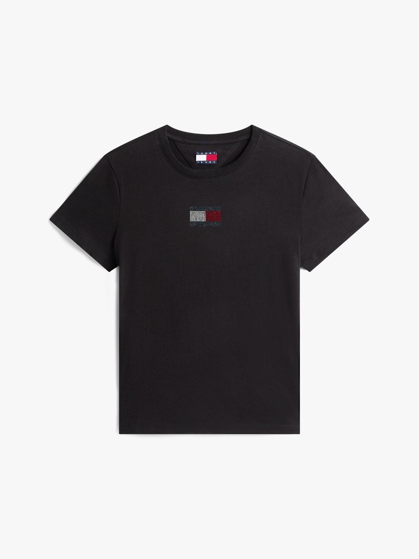 Polera  Con Logo Refular Fit Negro Tommy Jeans-4
