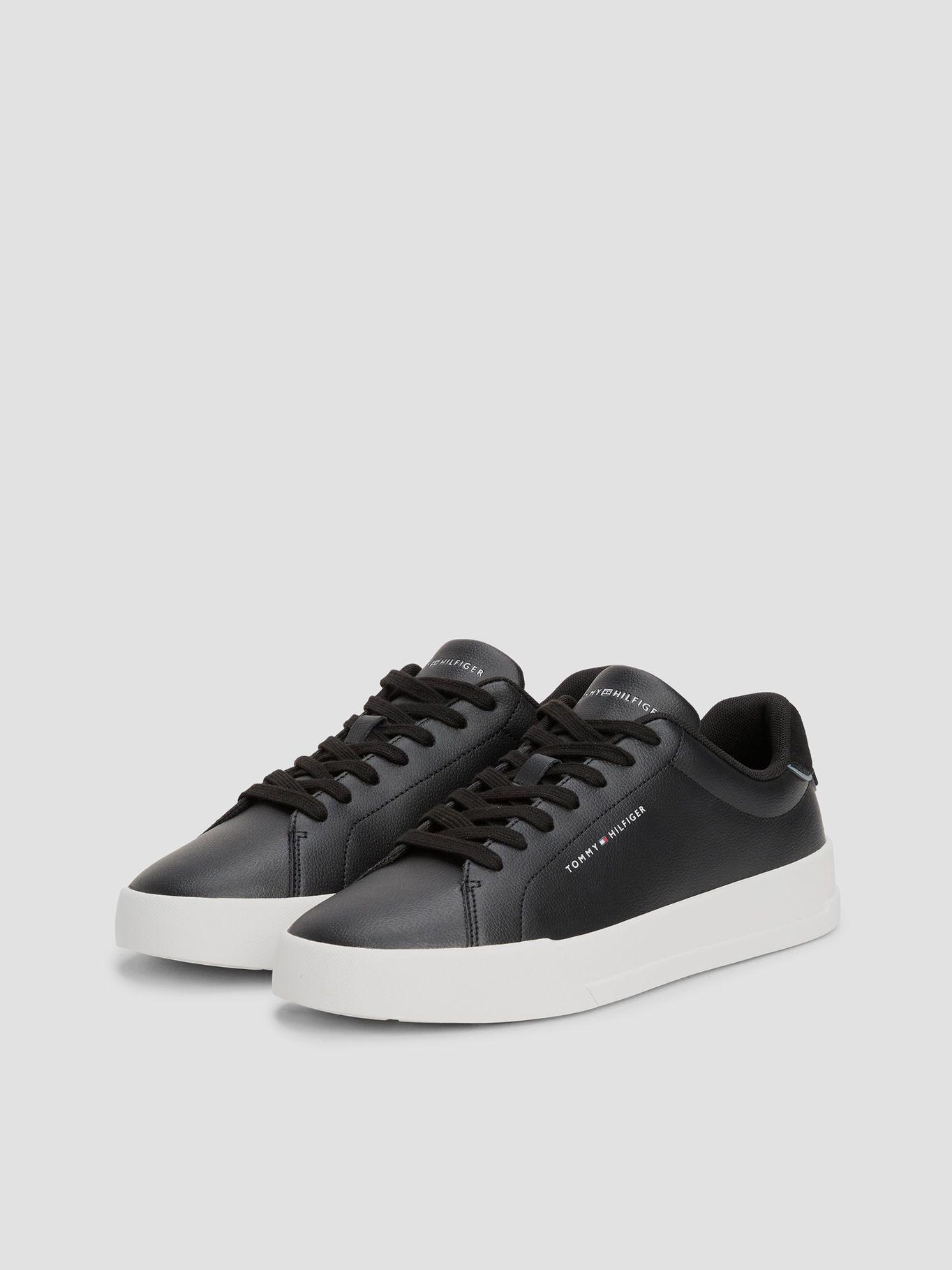 Zapatillas De Tenis Con Acabado Negro Tommy Hilfiger-0
