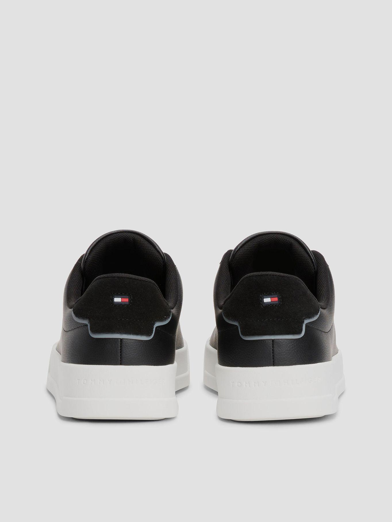 Zapatillas De Tenis Con Acabado Negro Tommy Hilfiger-1