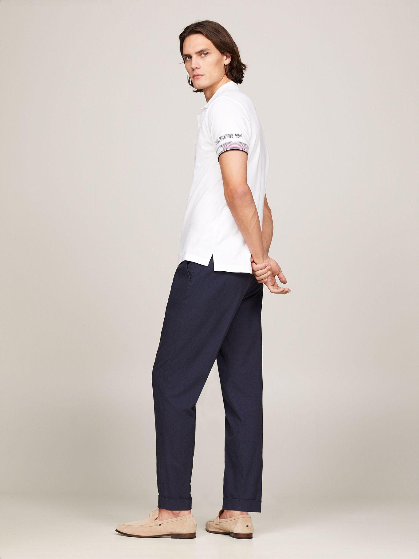 Polo Flag Con Ribetes Slim Fit Blanco Tommy Hilfiger-2