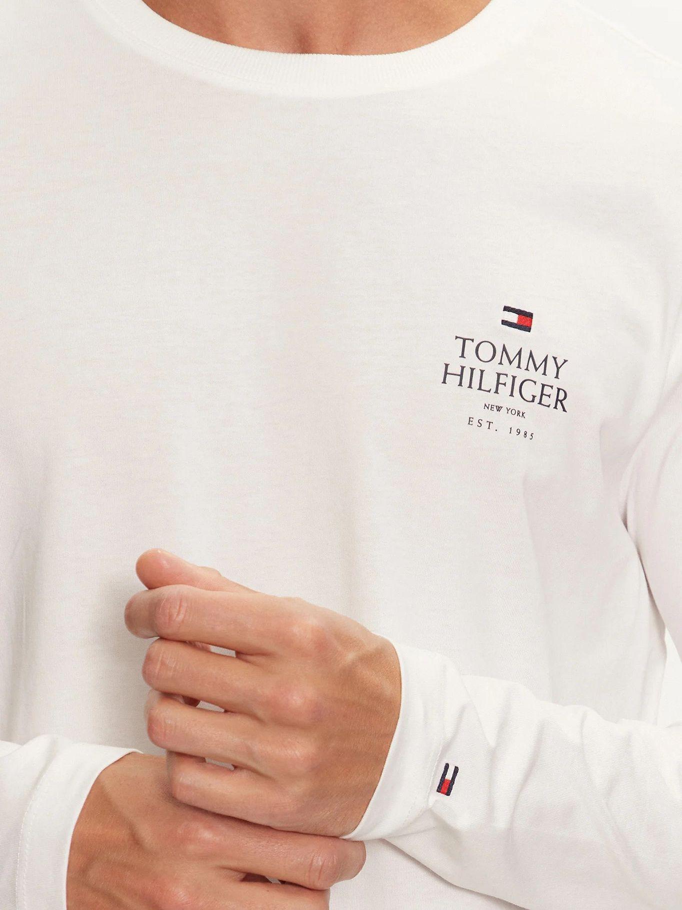 Polera Solid Con Logo Blanco Tommy Hilfiger-4