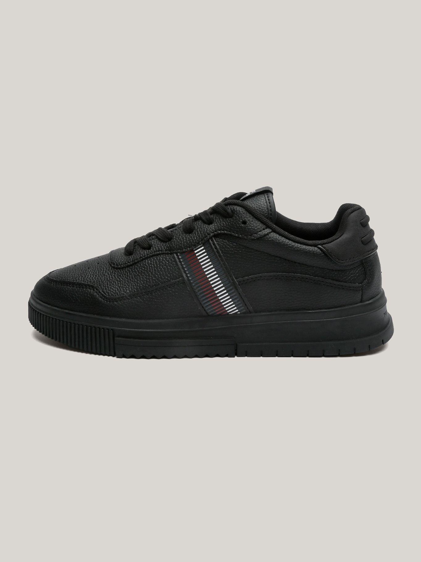Zapatillas Supercup Strip Cuero Negro Tommy Hilfiger-5
