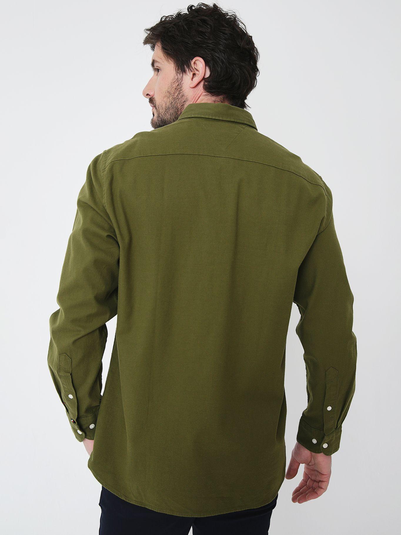 Camisa Solid Regular Fit Verde Tommy Hilfiger-1