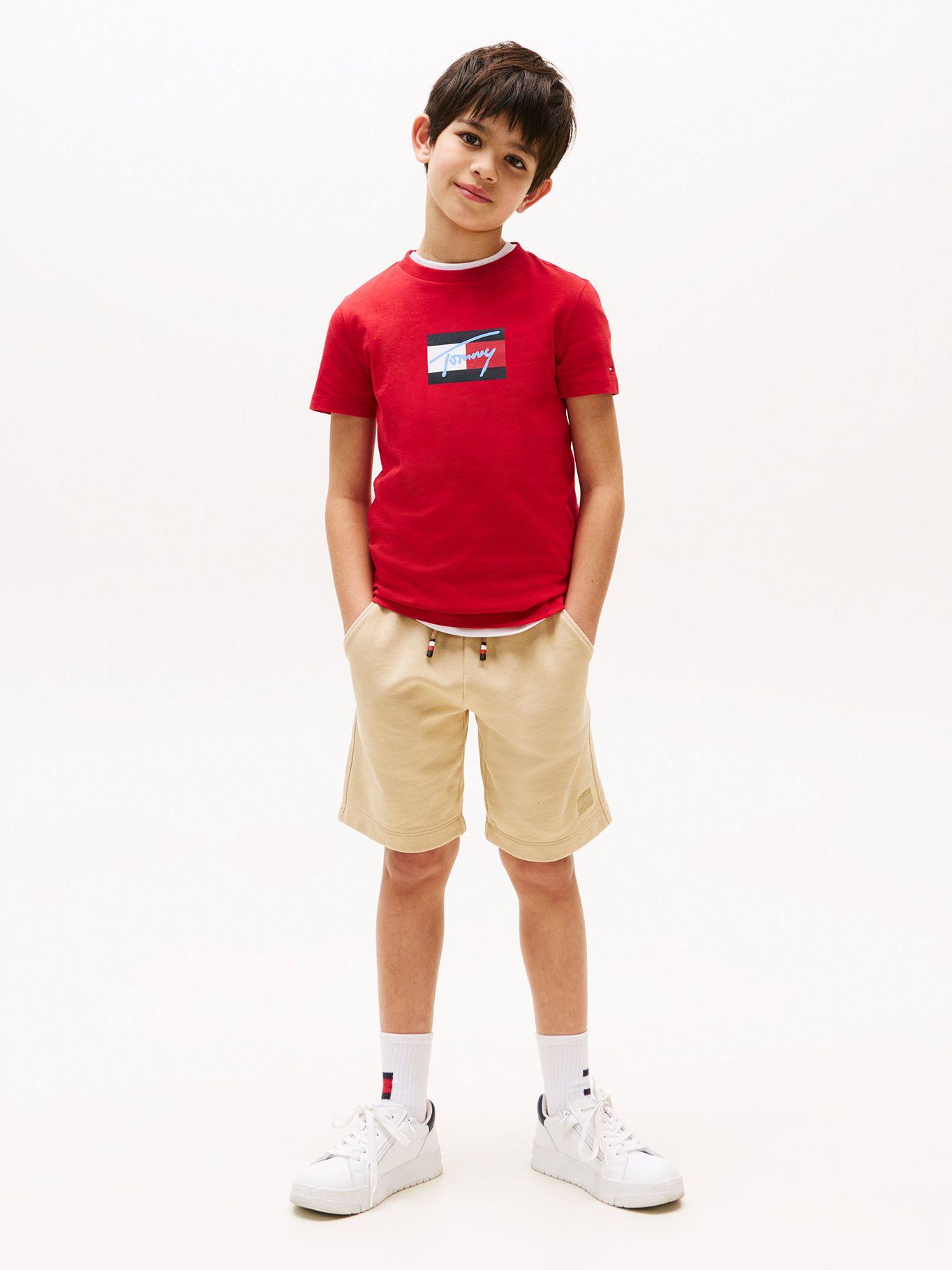 Polera Script Flag Logo Rojo Tommy Hilfiger-1