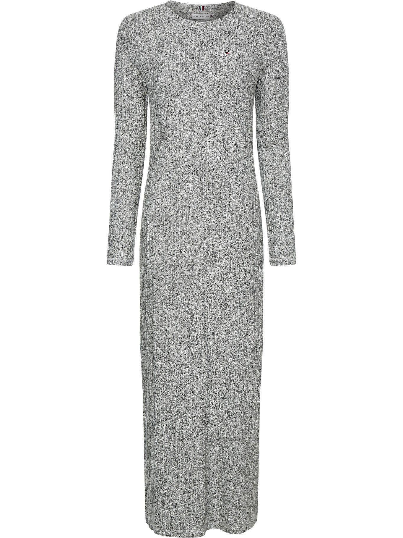 Vestido Midi Slim Gris Tommy Hilfiger F2-3