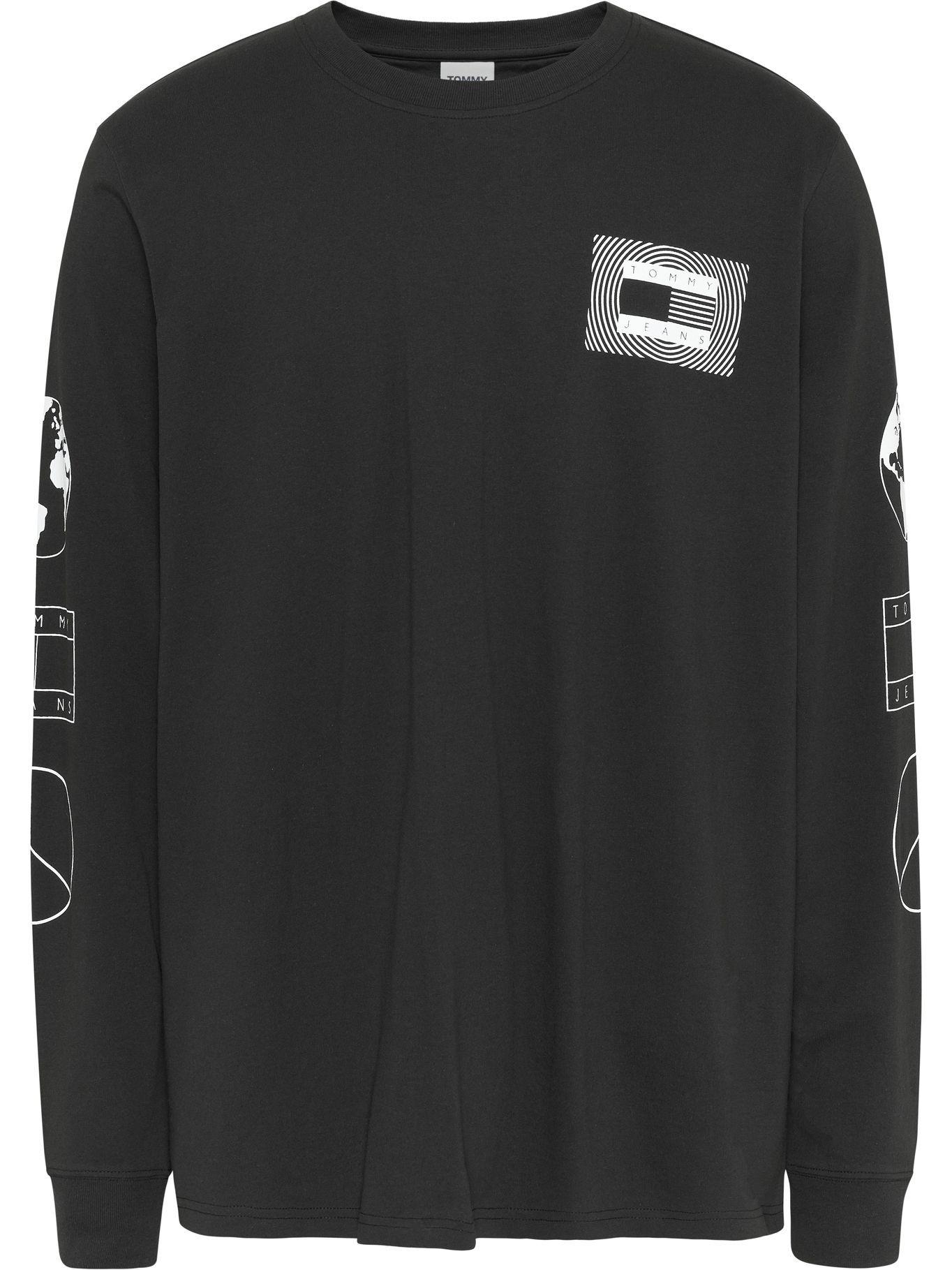 Polera Plus Unitee Flag Negro Tommy Jeans F2-0