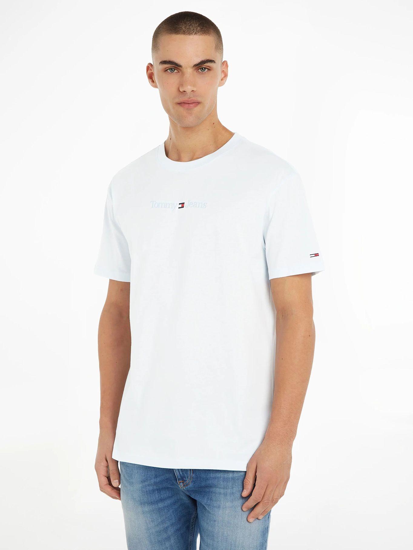 Polera Regular Small Logo Celeste Tommy Jeans-0