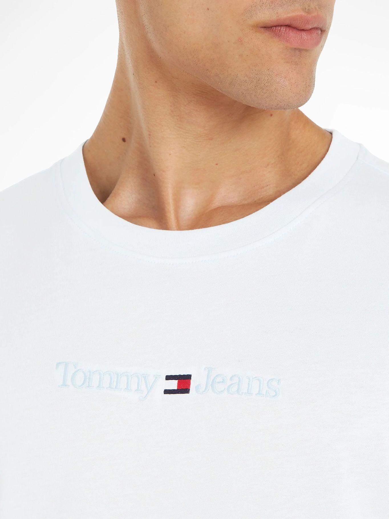 Polera Regular Small Logo Celeste Tommy Jeans-2