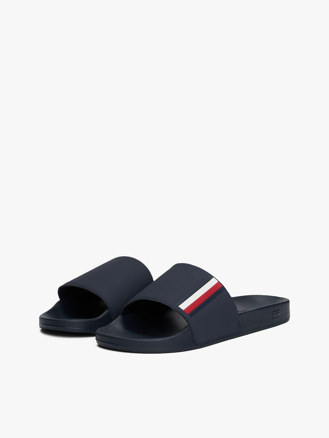 Sandalias Texturizadas Con Logo Azul Tommy Hilfiger-0
