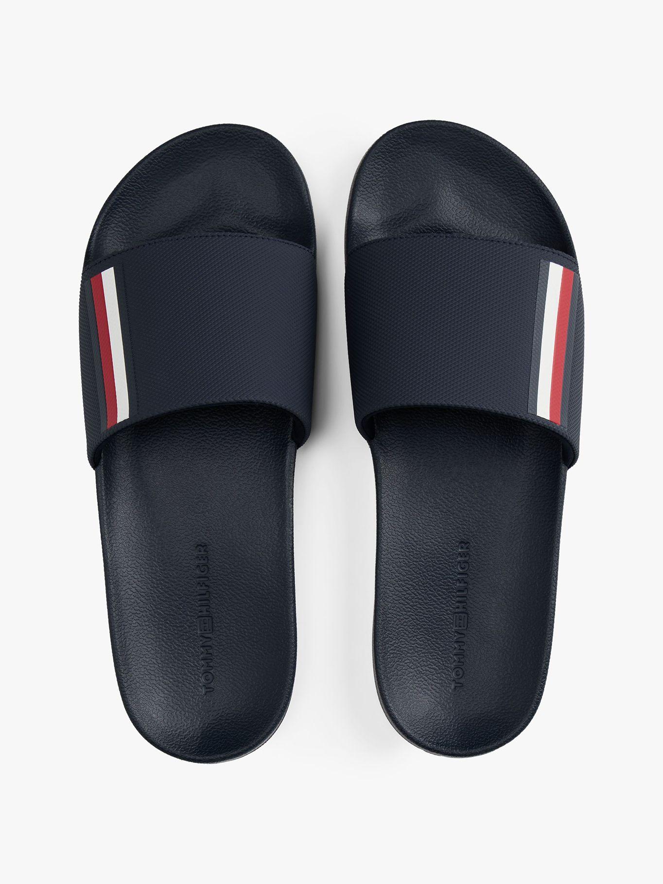Sandalias Texturizadas Con Logo Azul Tommy Hilfiger-3