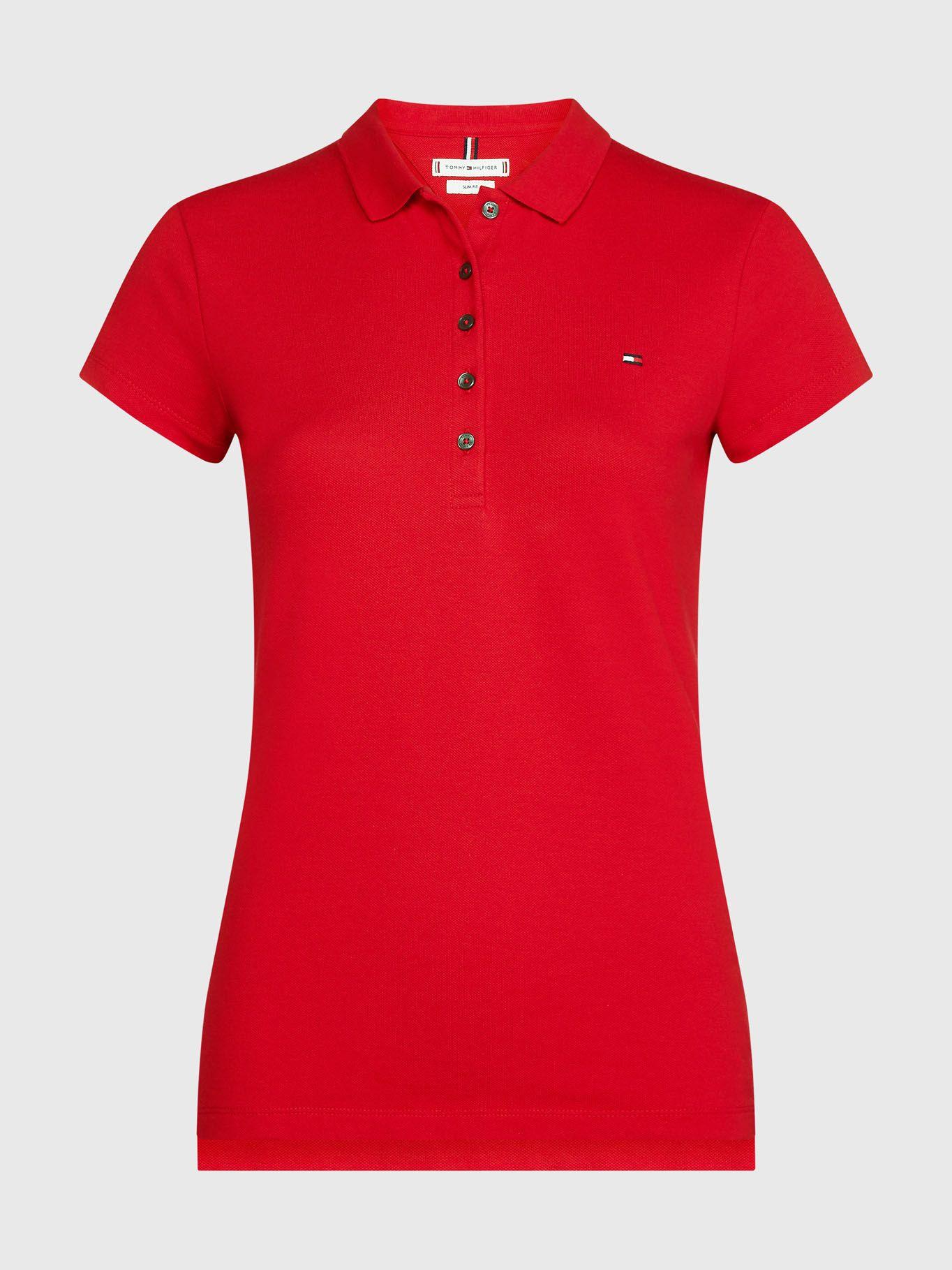 Polo Heritage Slim Fit Rojo Tommy Hilfiger-4
