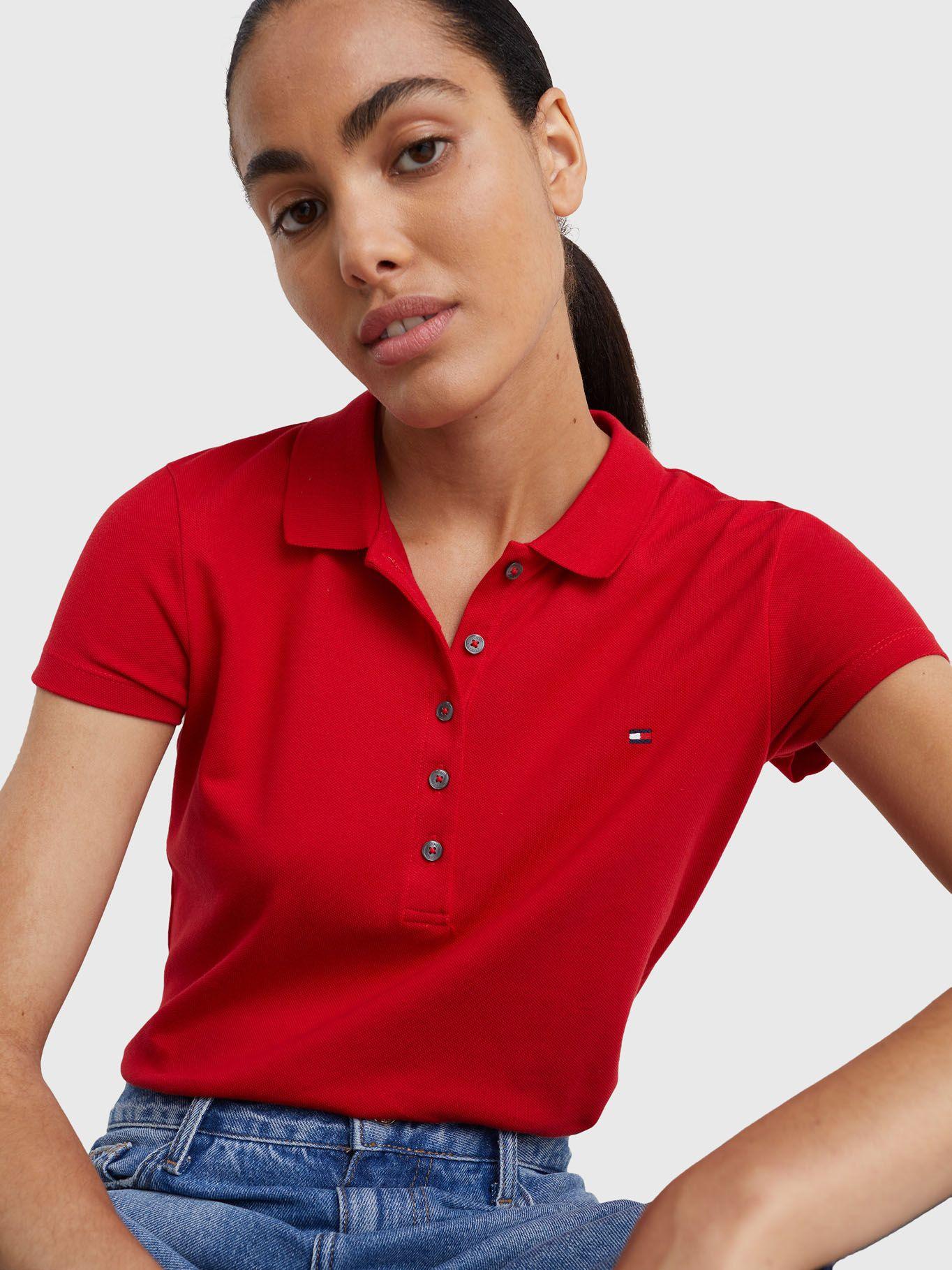 Polo Heritage Slim Fit Rojo Tommy Hilfiger-3
