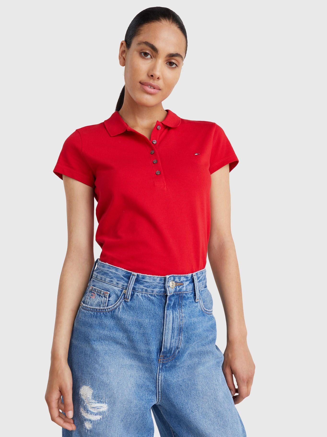 Polo Heritage Slim Fit Rojo Tommy Hilfiger-0