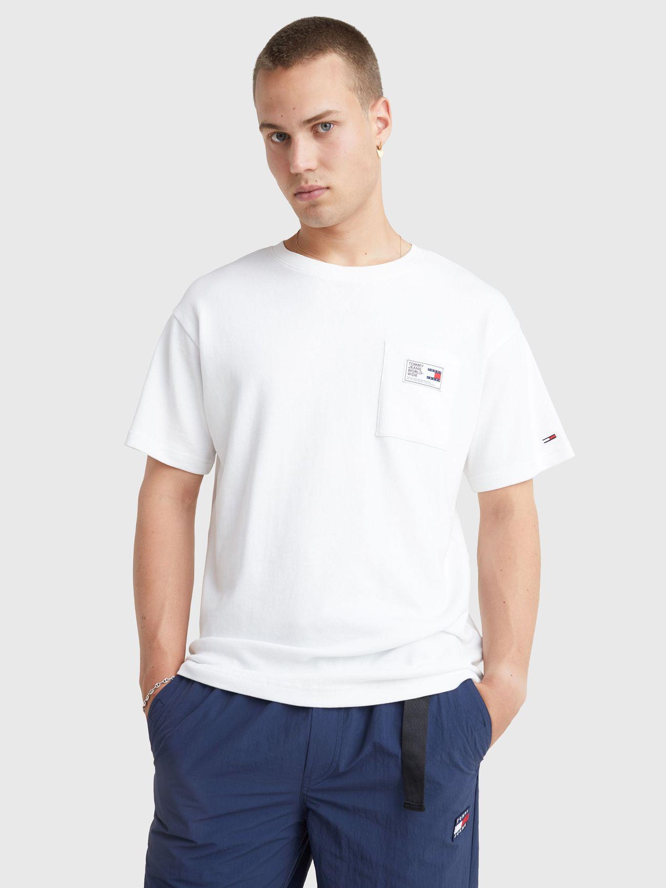 Polera Relaxed Terry Logo Blanco Tommy Jeans-0