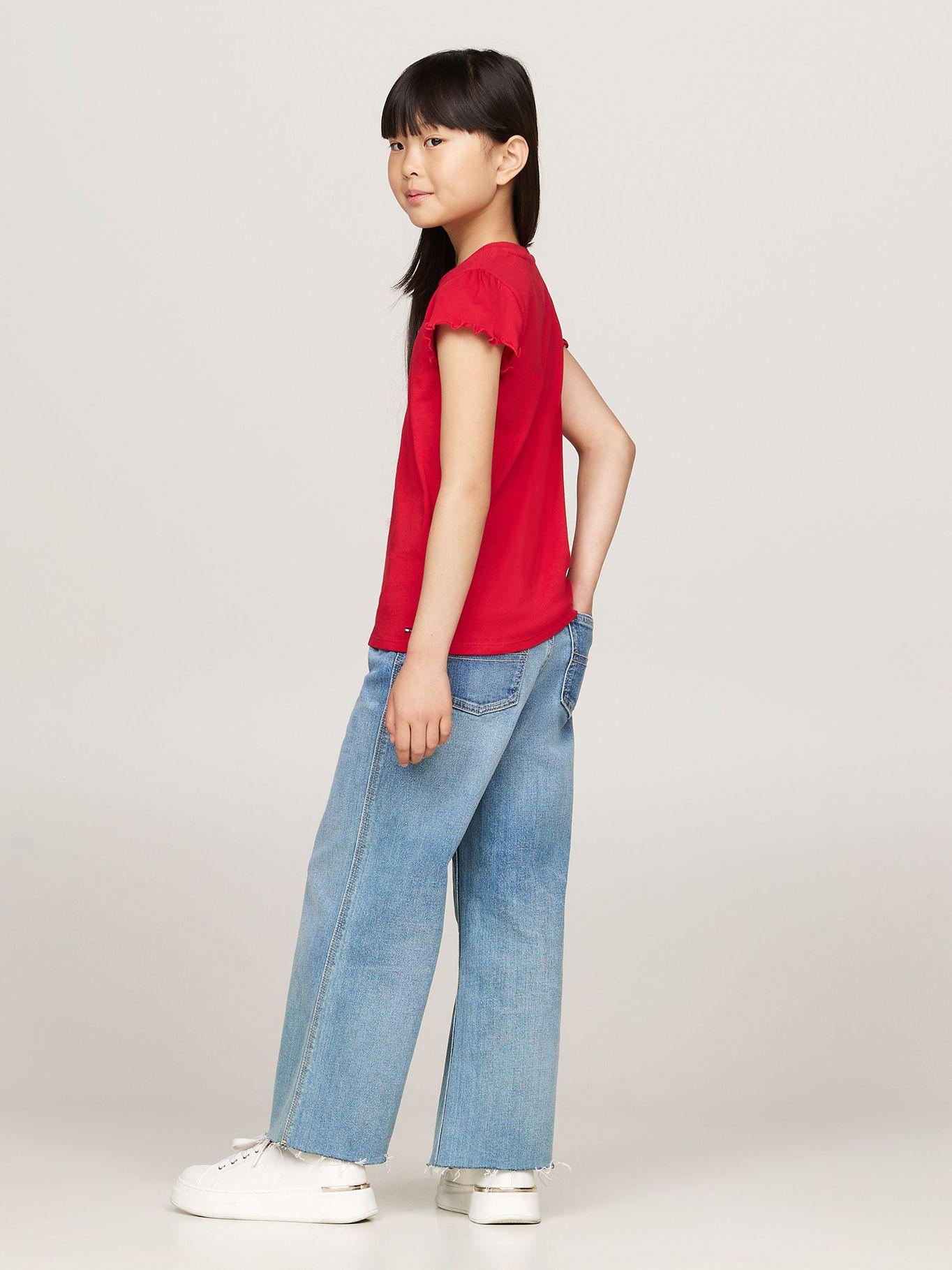 Polera De Niña Con Logo Metálico Rojo Tommy Hilfiger-2