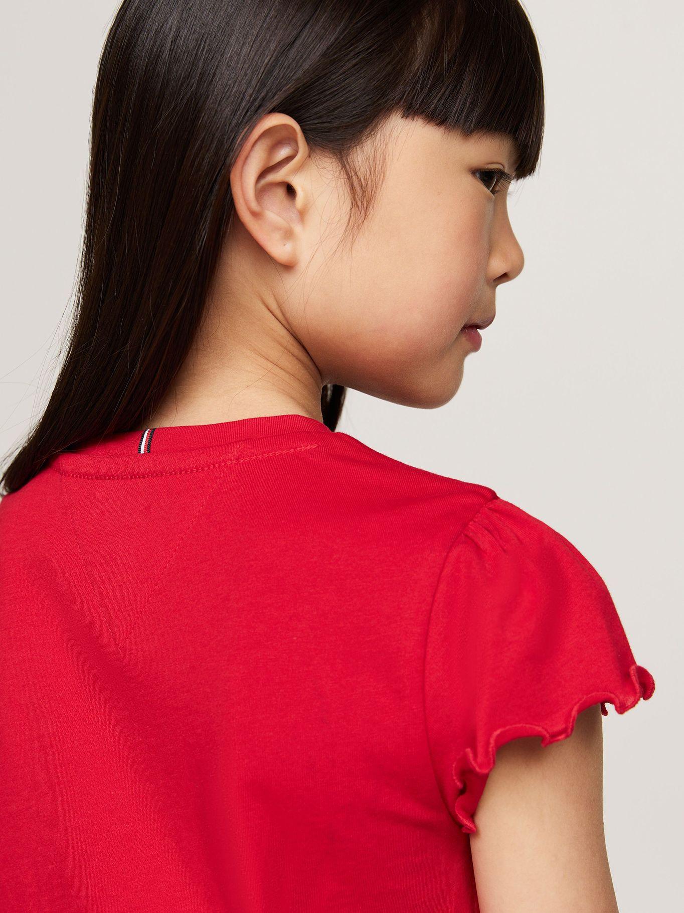 Polera De Niña Con Logo Metálico Rojo Tommy Hilfiger-3