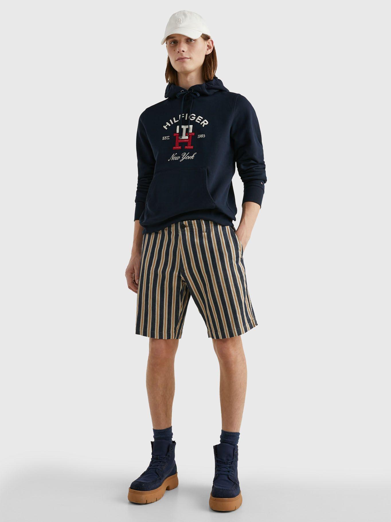 Polerón Hoodie Con Monogram Azul Tommy Hilfiger-1