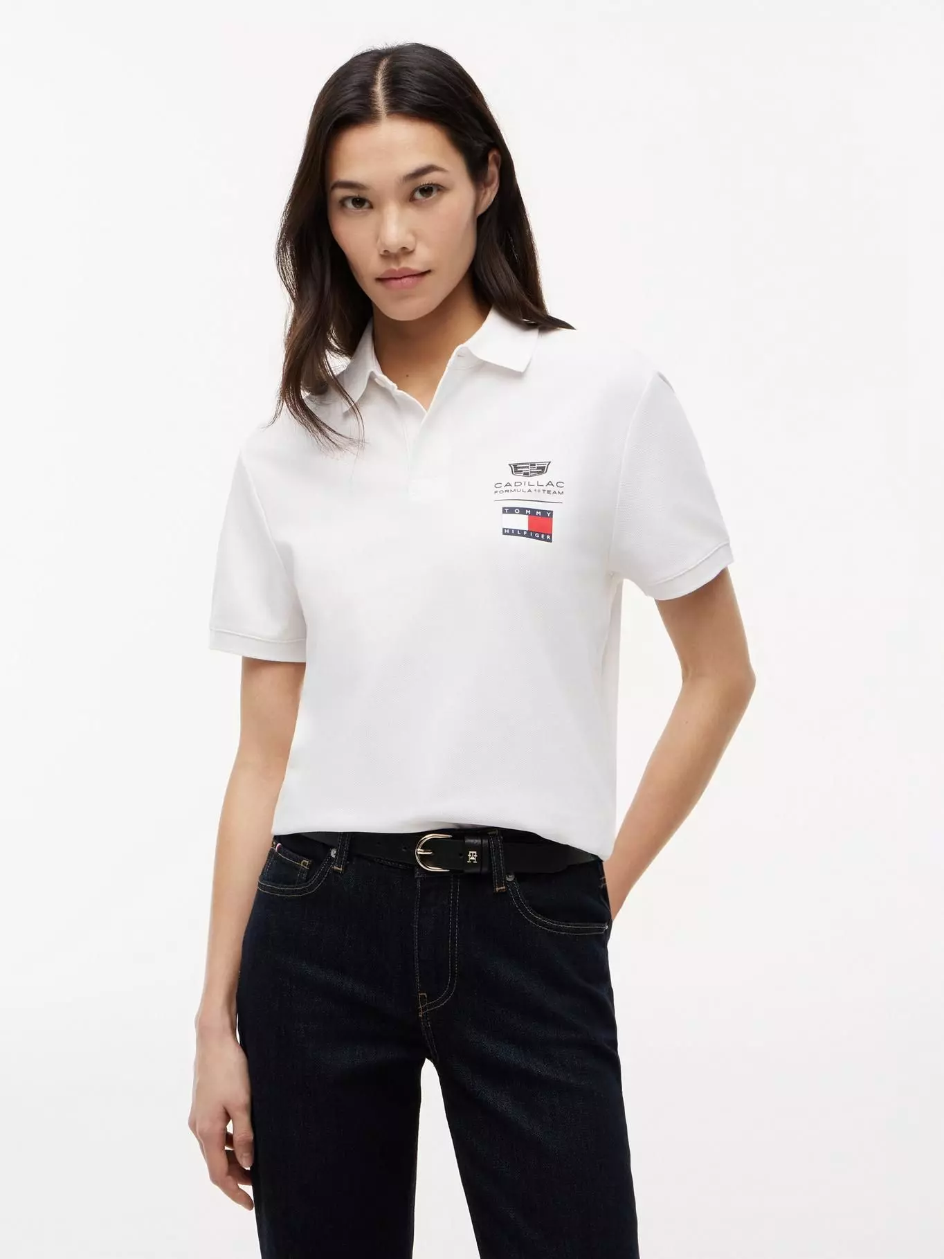 Polo TH x Cadillac F1 Regular Blanco Tommy Hilfiger-1