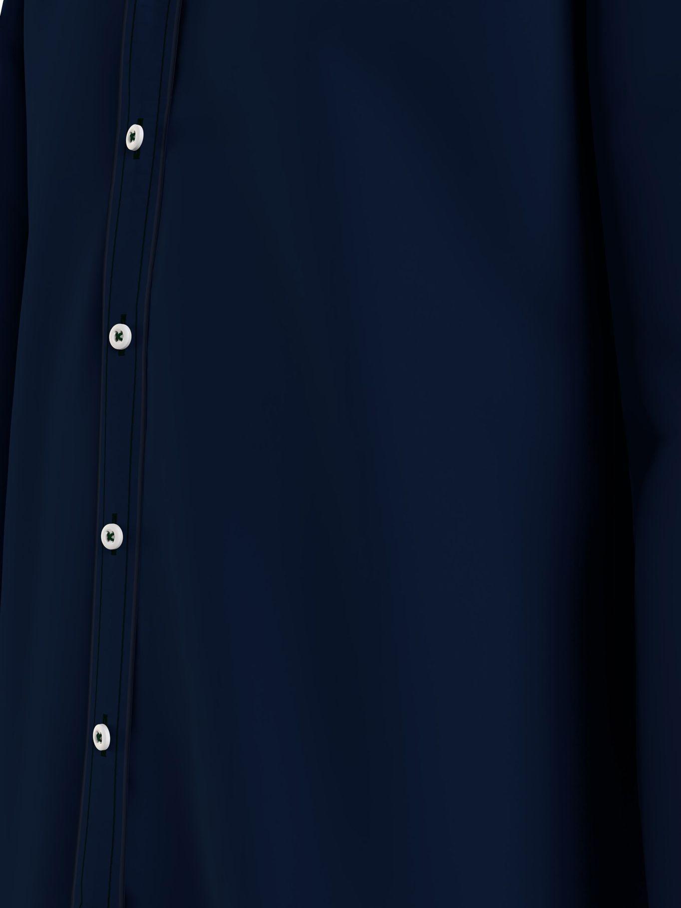 Camisa Classic Flex Poplin Azul Tommy Hilfiger-4